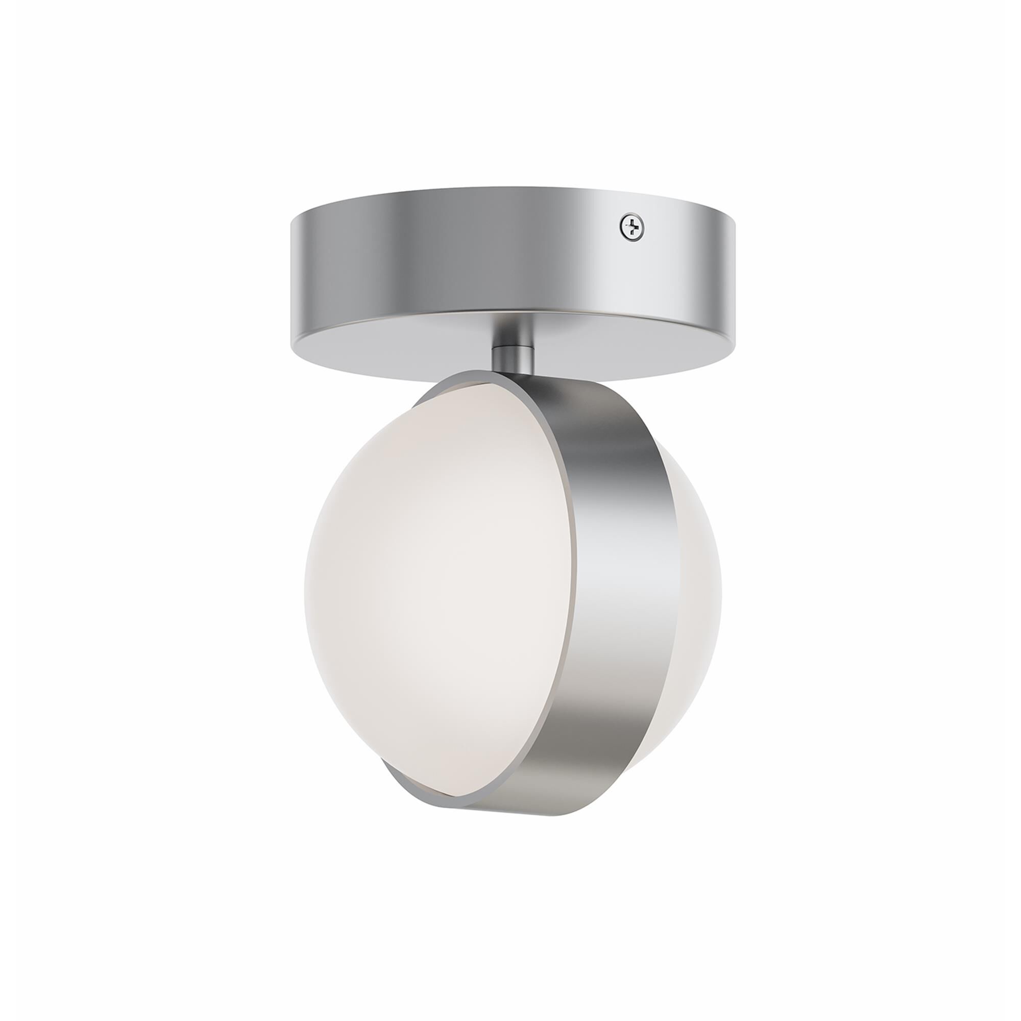 Shown in Satin Nickel finish and White shade