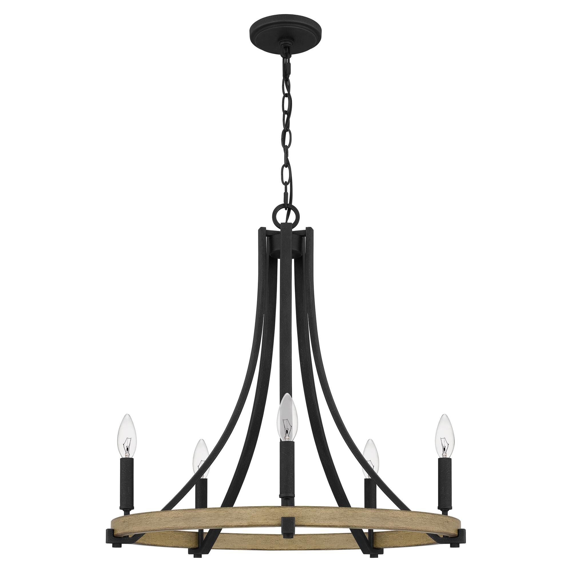 Colombes 24 Inch 5 Light Chandelier by Quoizel