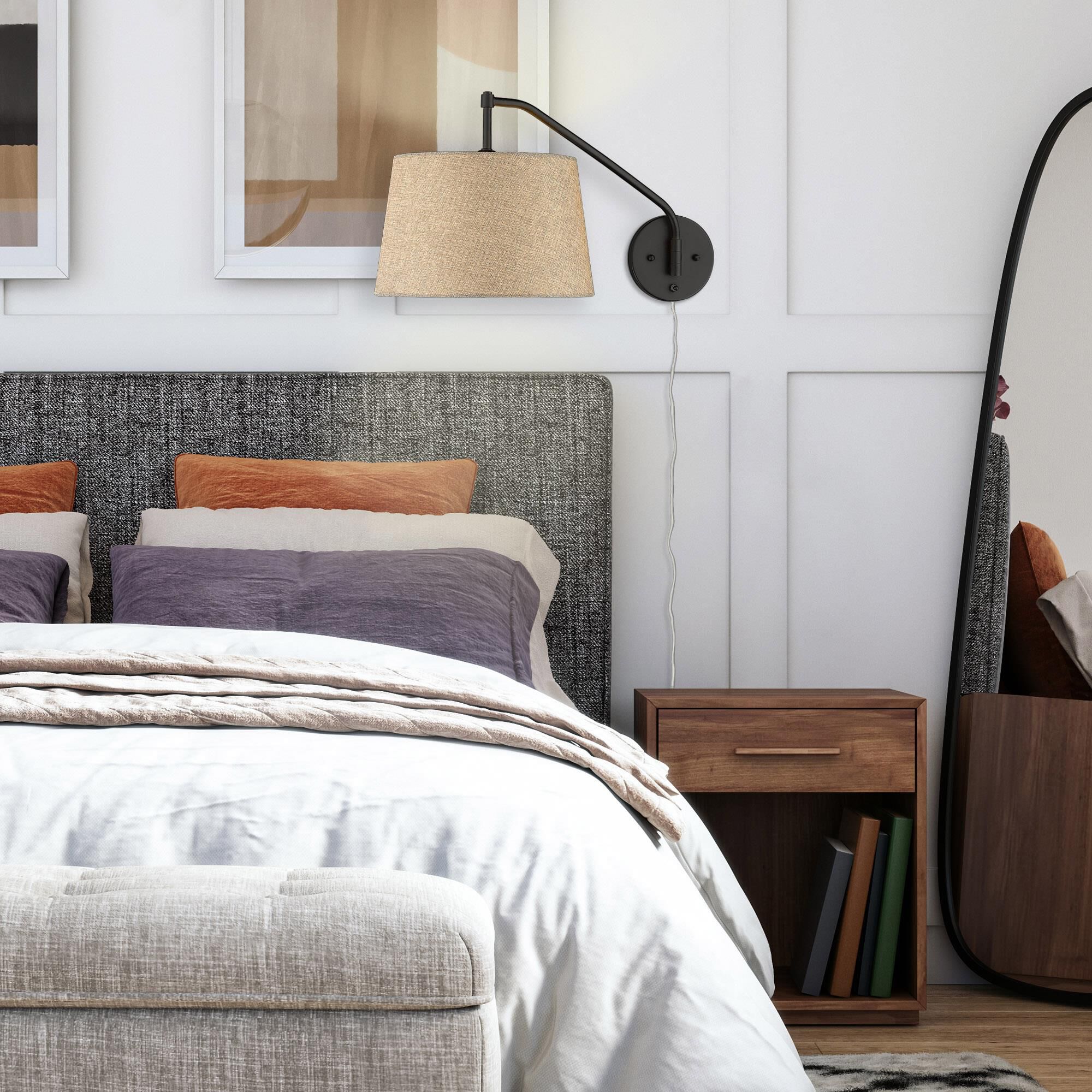 Ryleigh 19 Inch Wall Swing Lamp by Golden Lighting