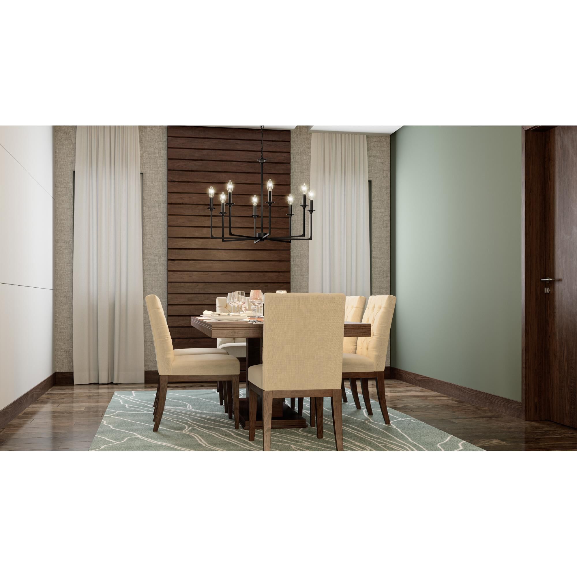 Prescott 32 Inch 8 Light Chandelier by Quoizel