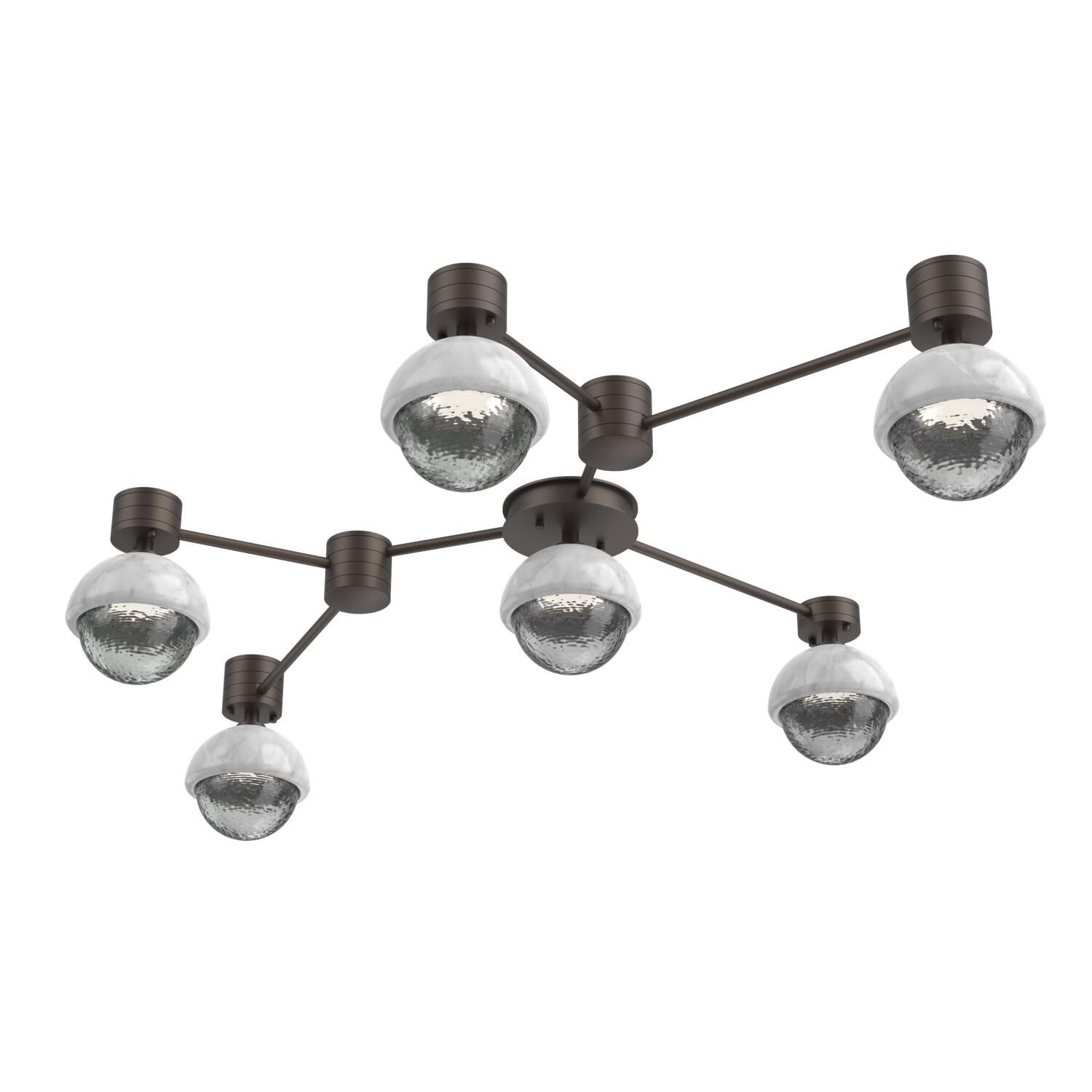 Levi Wilson Cabochon 41 Inch Flush Mount by Hammerton Studio
