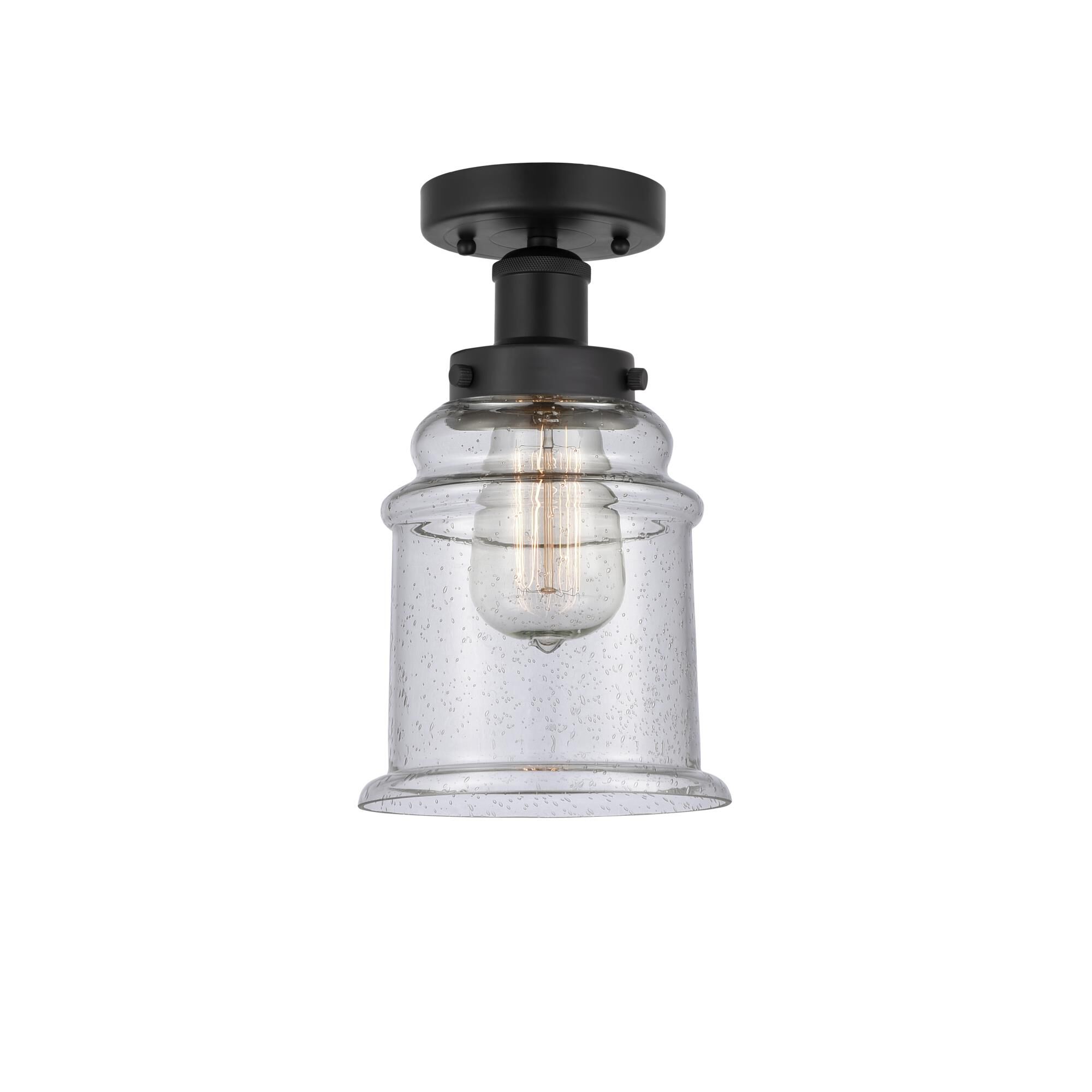 Shown in Matte Black, Seedy finish and Seedy glass and Seedy Glass shade