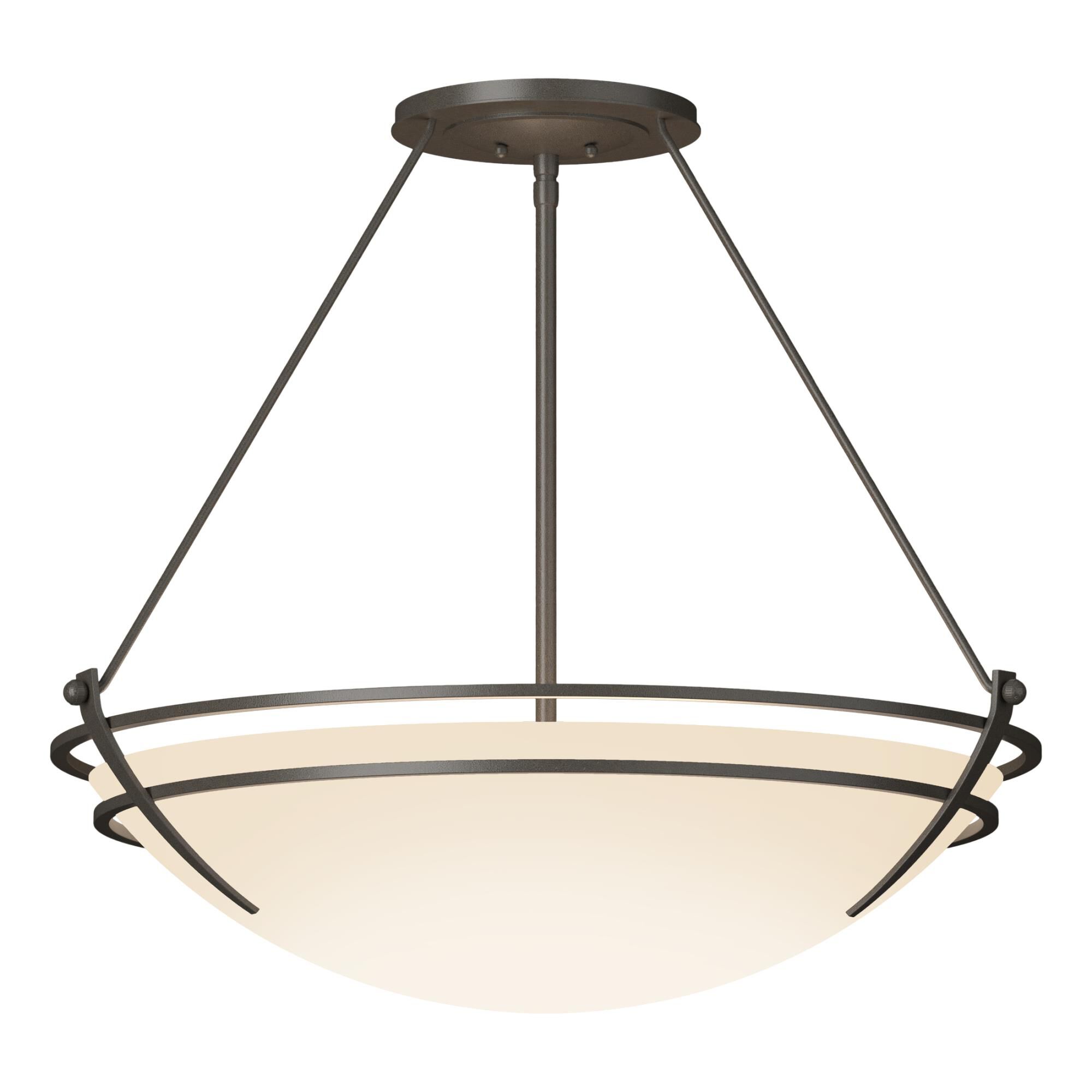 Presidio Tryne 28 Inch 3 Light Semi Flush Mount by Hubbardton Forge