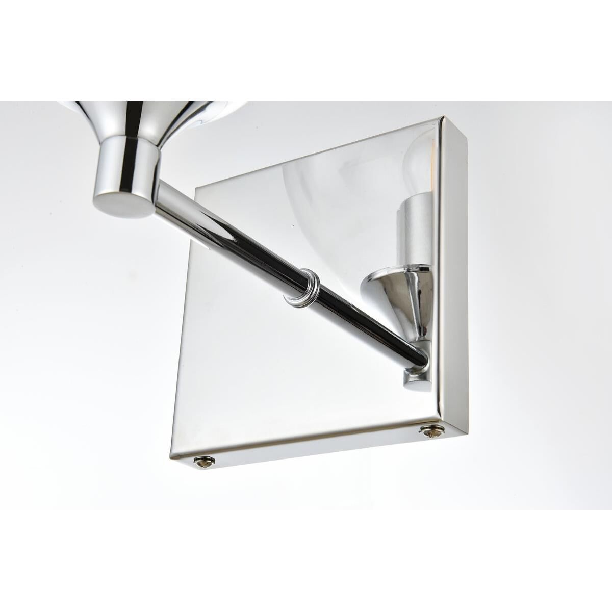 Shown in Chrome  finish and Clear glass