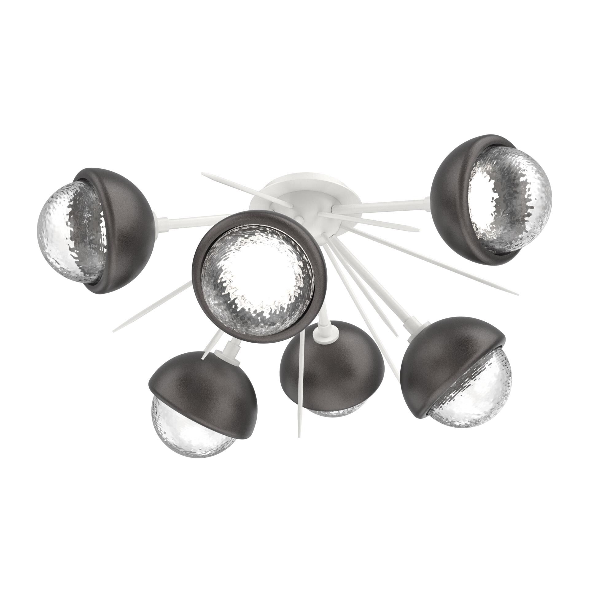 Levi Wilson Cabochon 28 Inch Semi Flush Mount by Hammerton Studio
