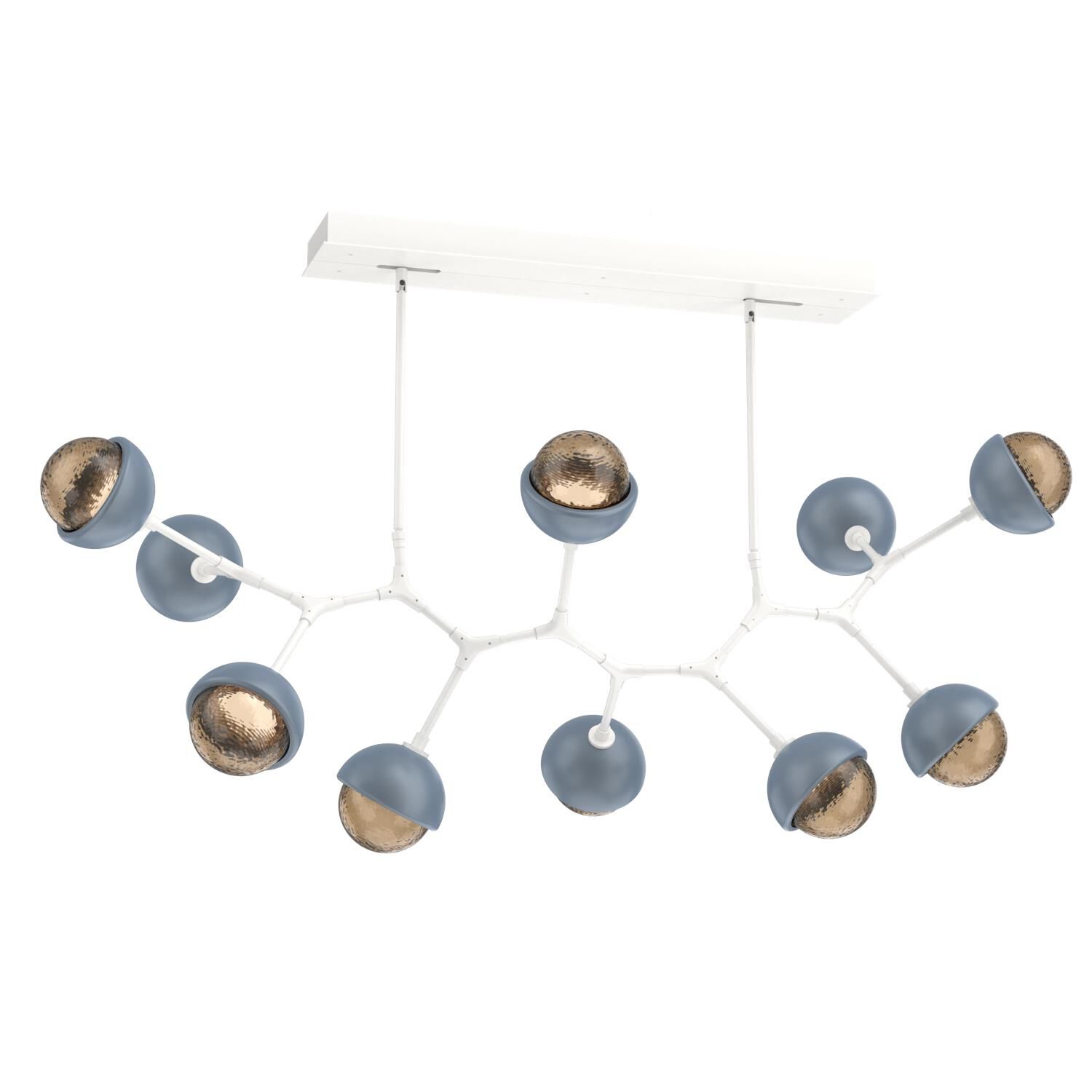 Levi Wilson Cabochon 56 Inch Linear Suspension Light by Hammerton Studio