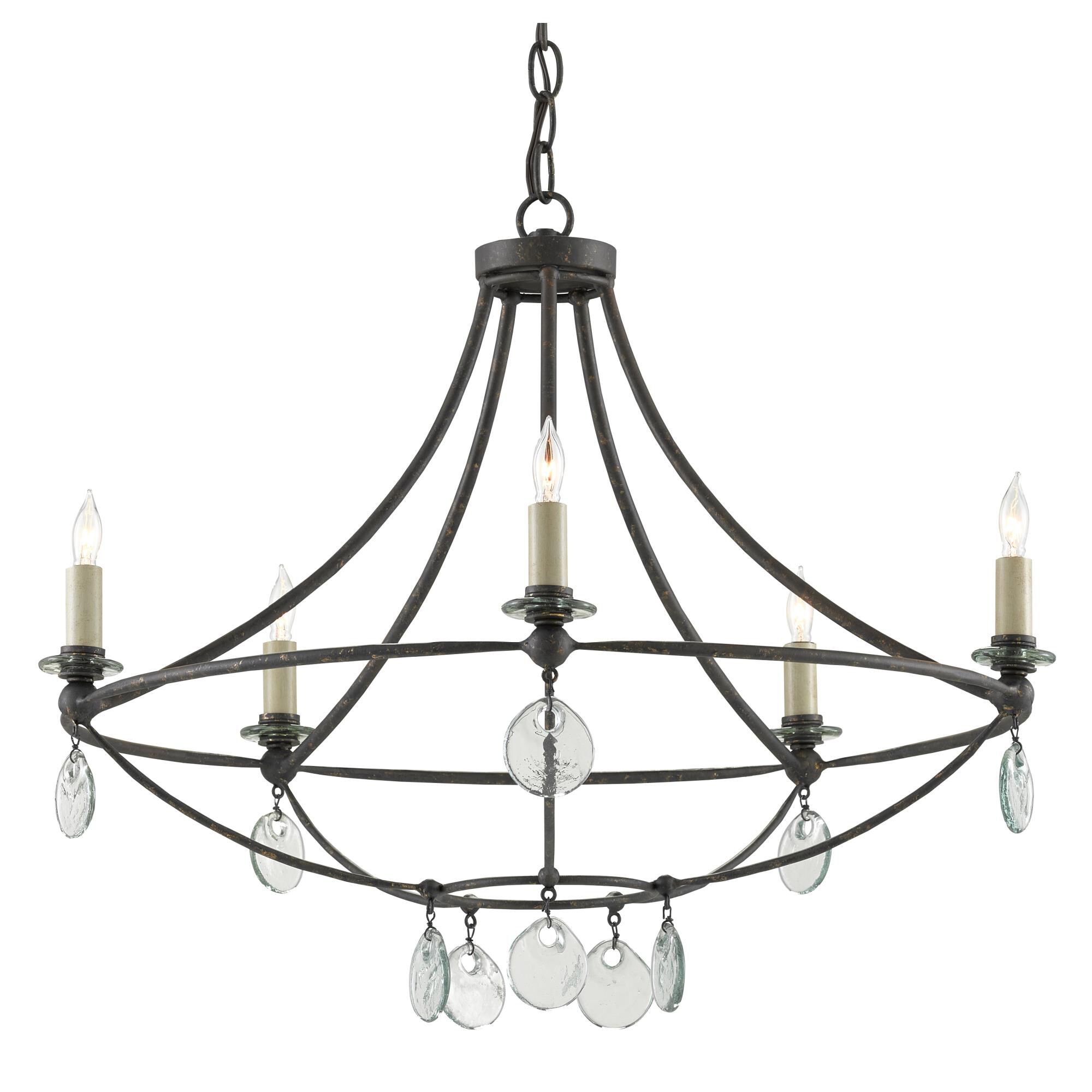 Novella 5 Light Chandelier by Currey and Company