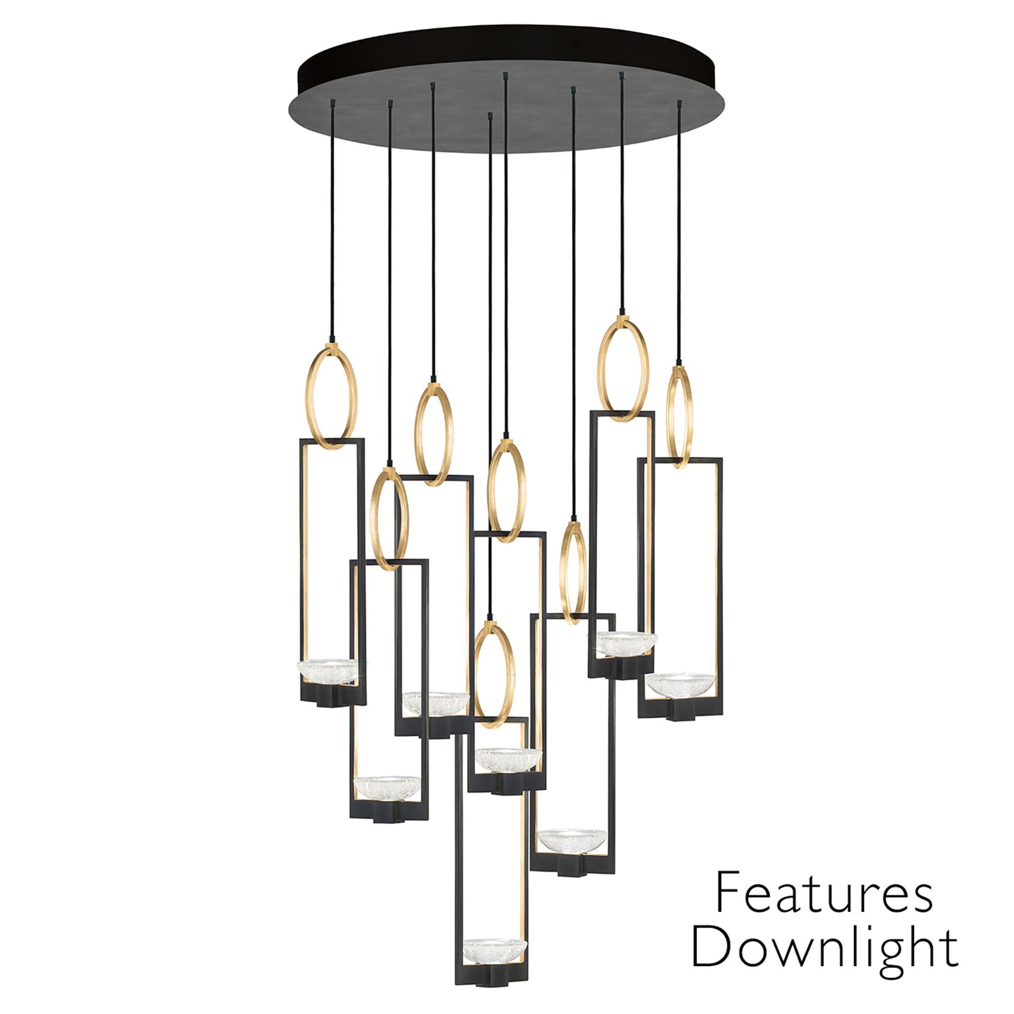 Alex Woogmaster Delphi 34 Inch 16 Light Multi Light Pendant,