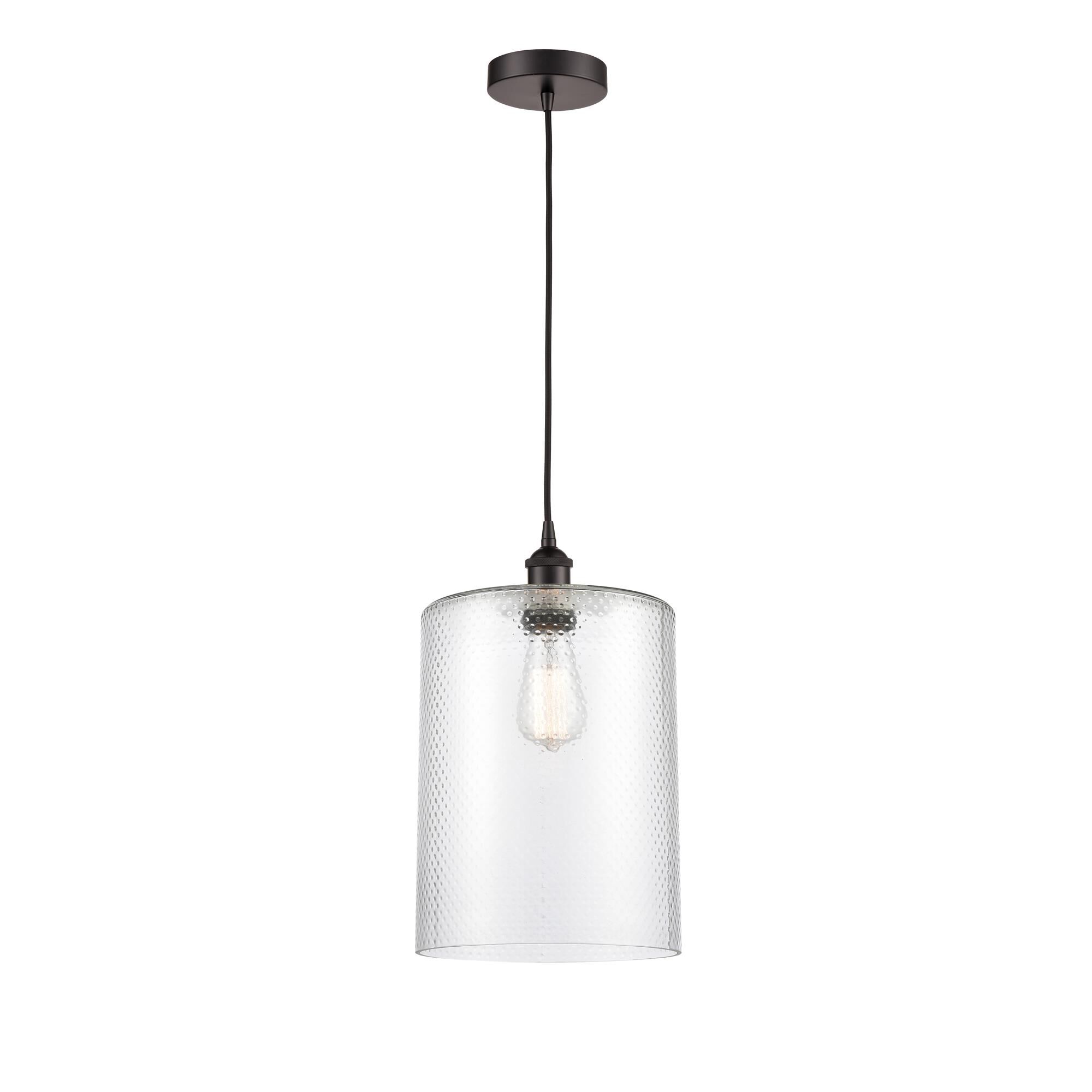 Shown in Oil Rubbed Bronze finish and Clear glass