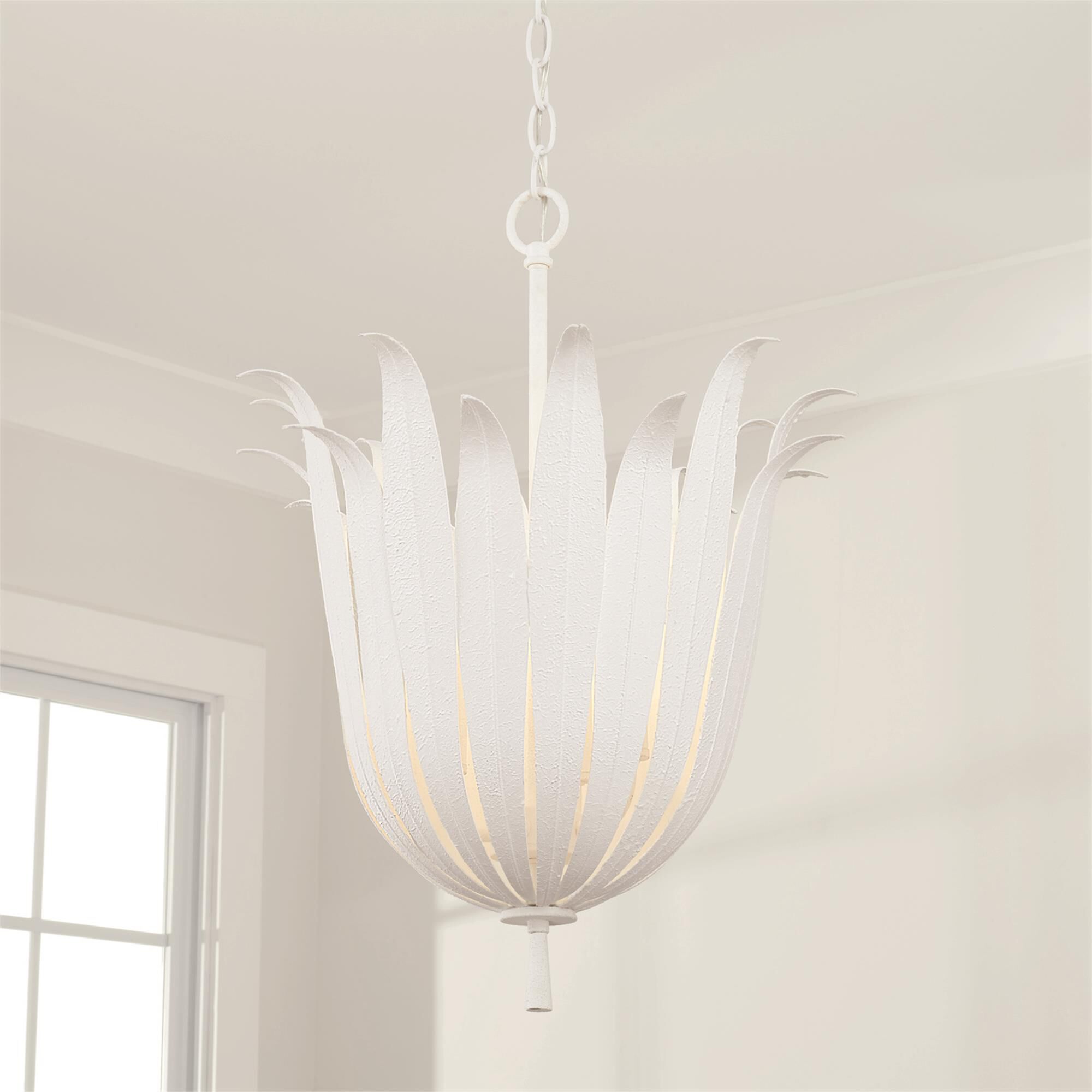 Shown in Textured White finish
