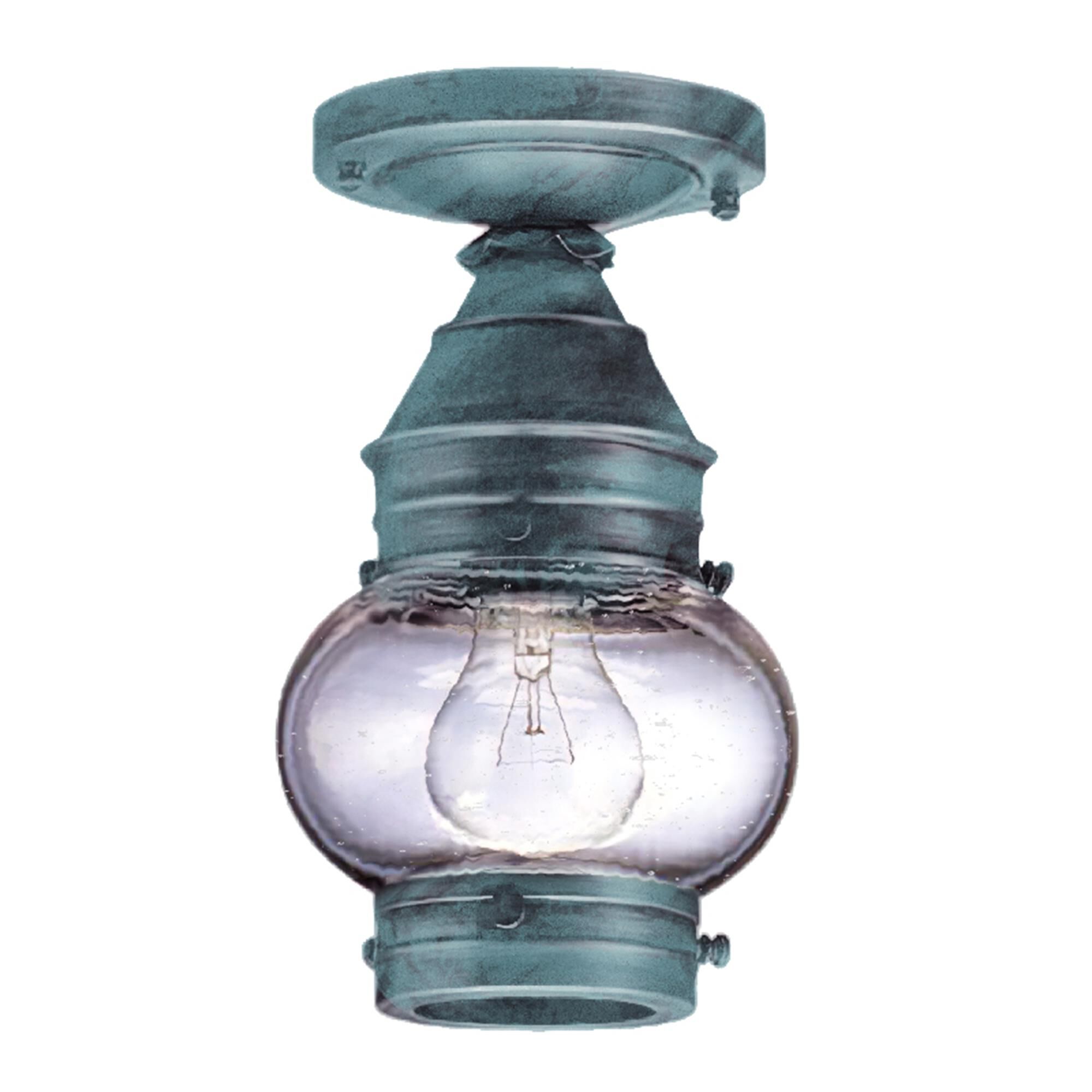 Onion 6 Inch Outdoor Flush Mount,
