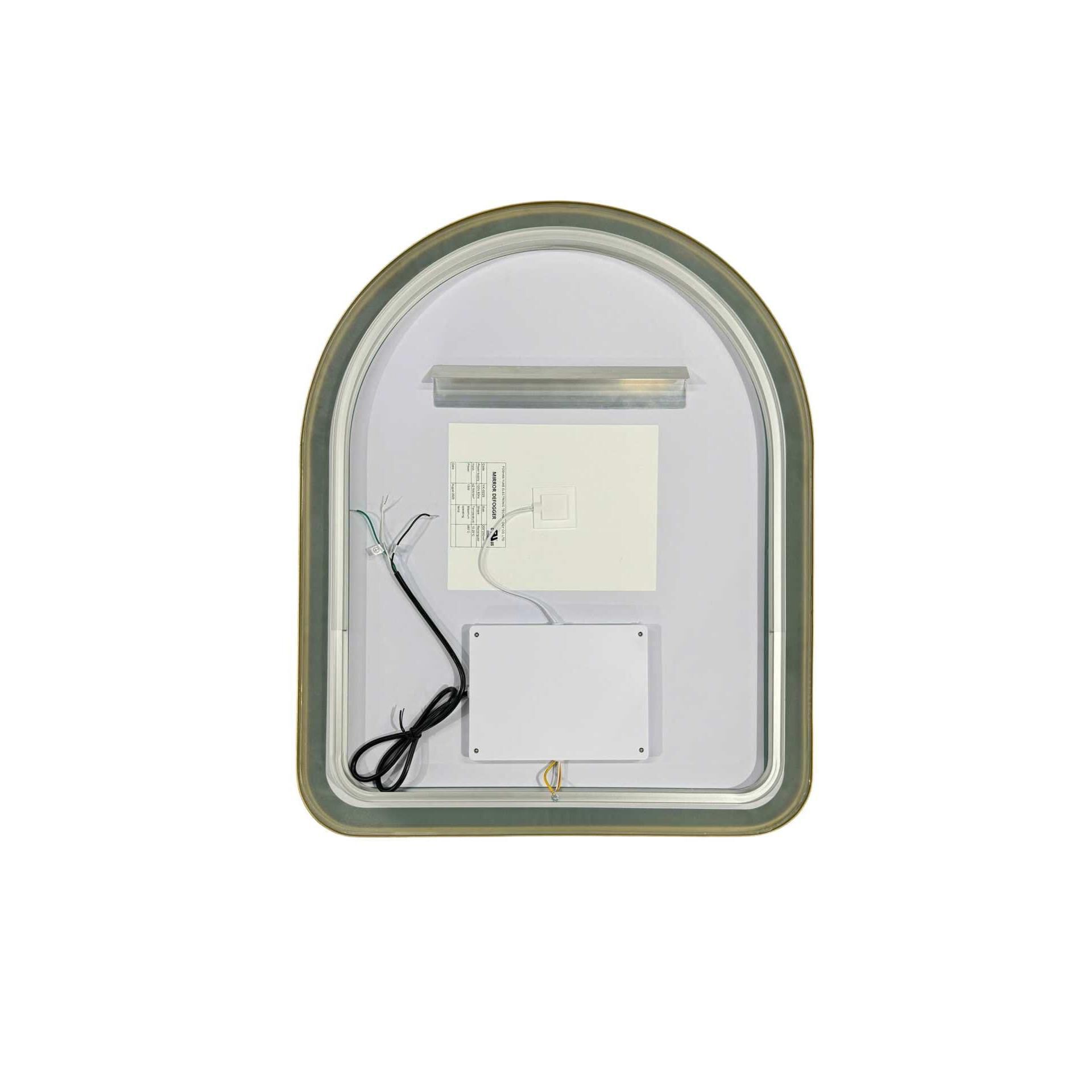 Harmoni 30 Inch Arched LED Lighted Mirror by Elegant Decor
