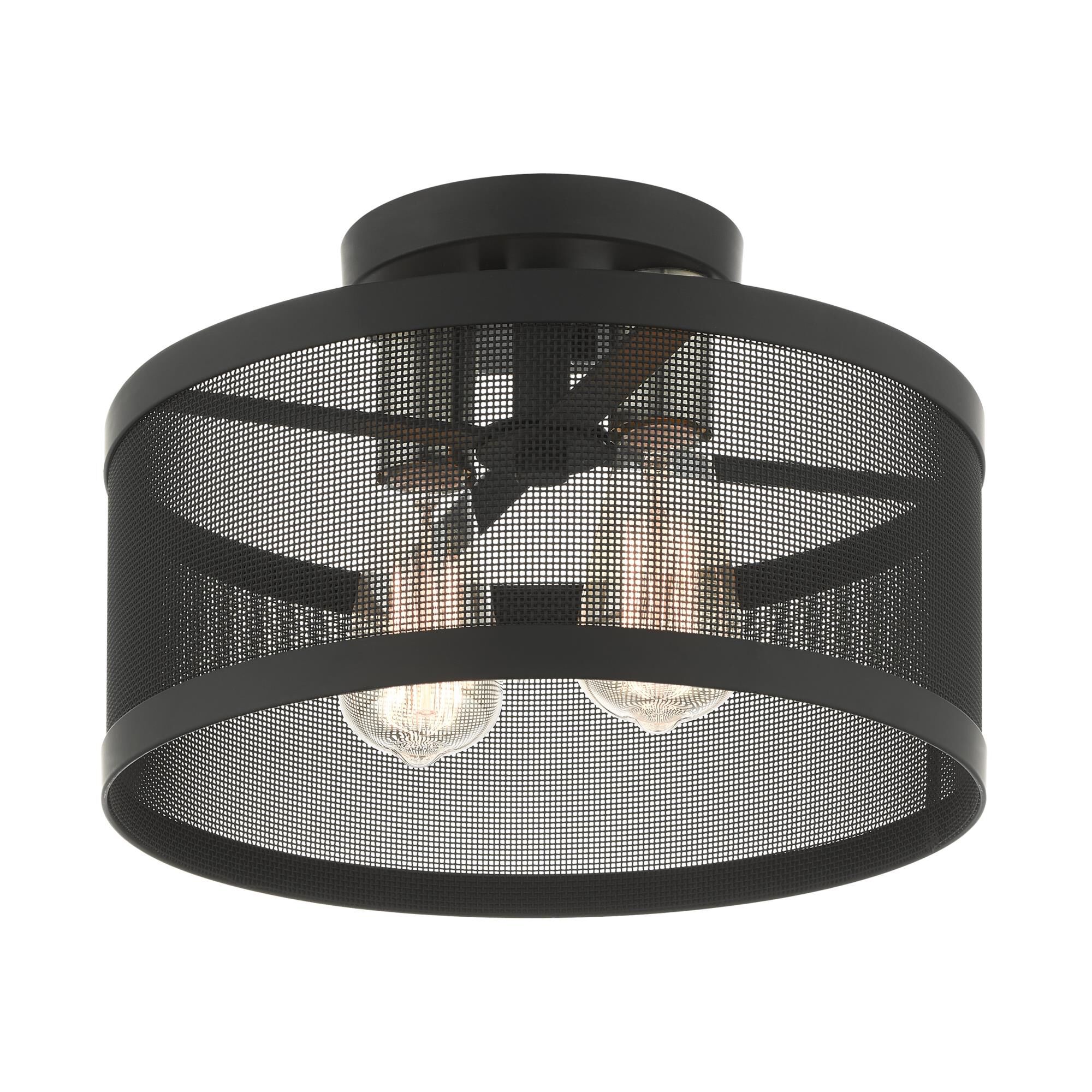 Industro 2 Light Semi Flush Mount by Livex Lighting