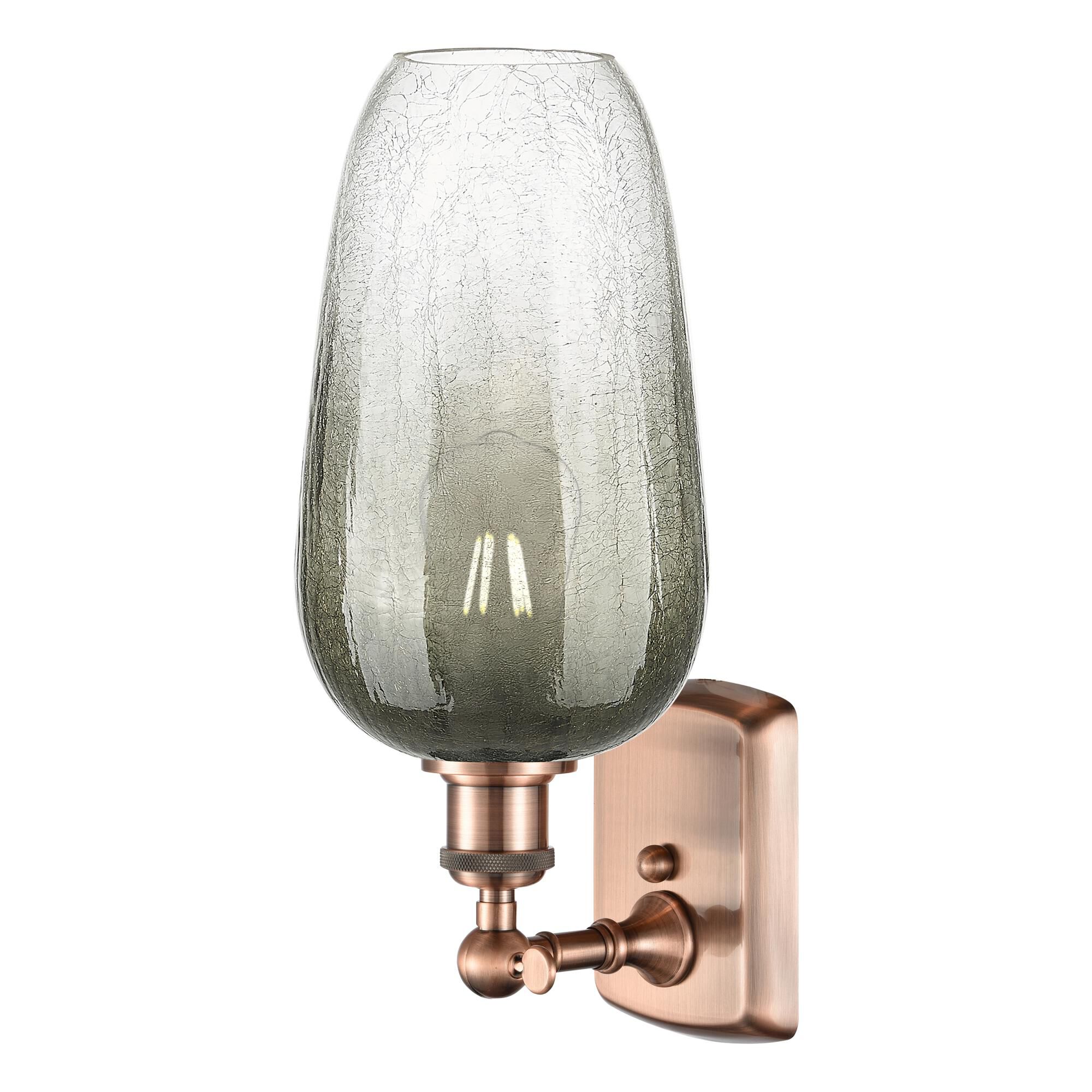 Shown in Antique Copper finish and Slate glass