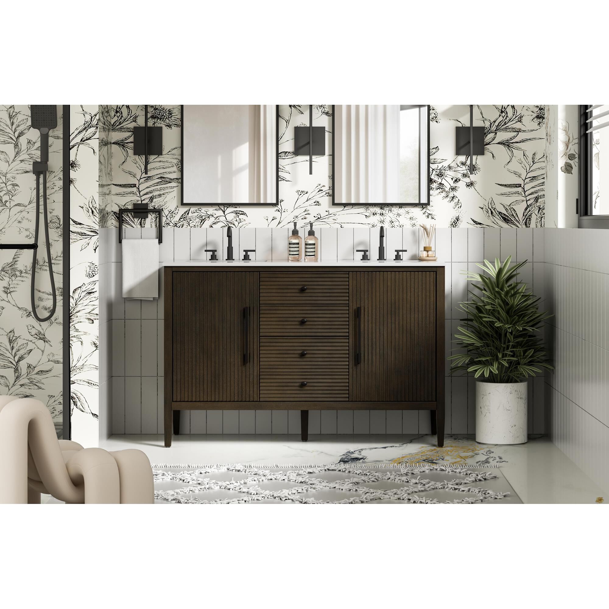 Blakely 54 Inch Bath Vanity by Elegant Dcor
