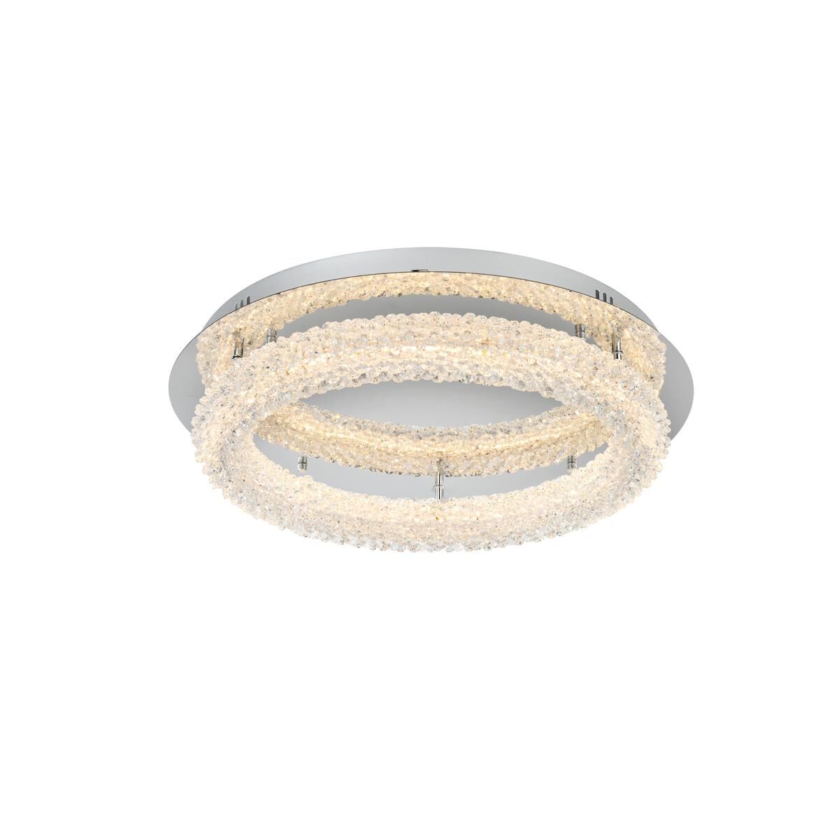 Bowen 22 Inch Semi Flush Mount by Elegant Lighting