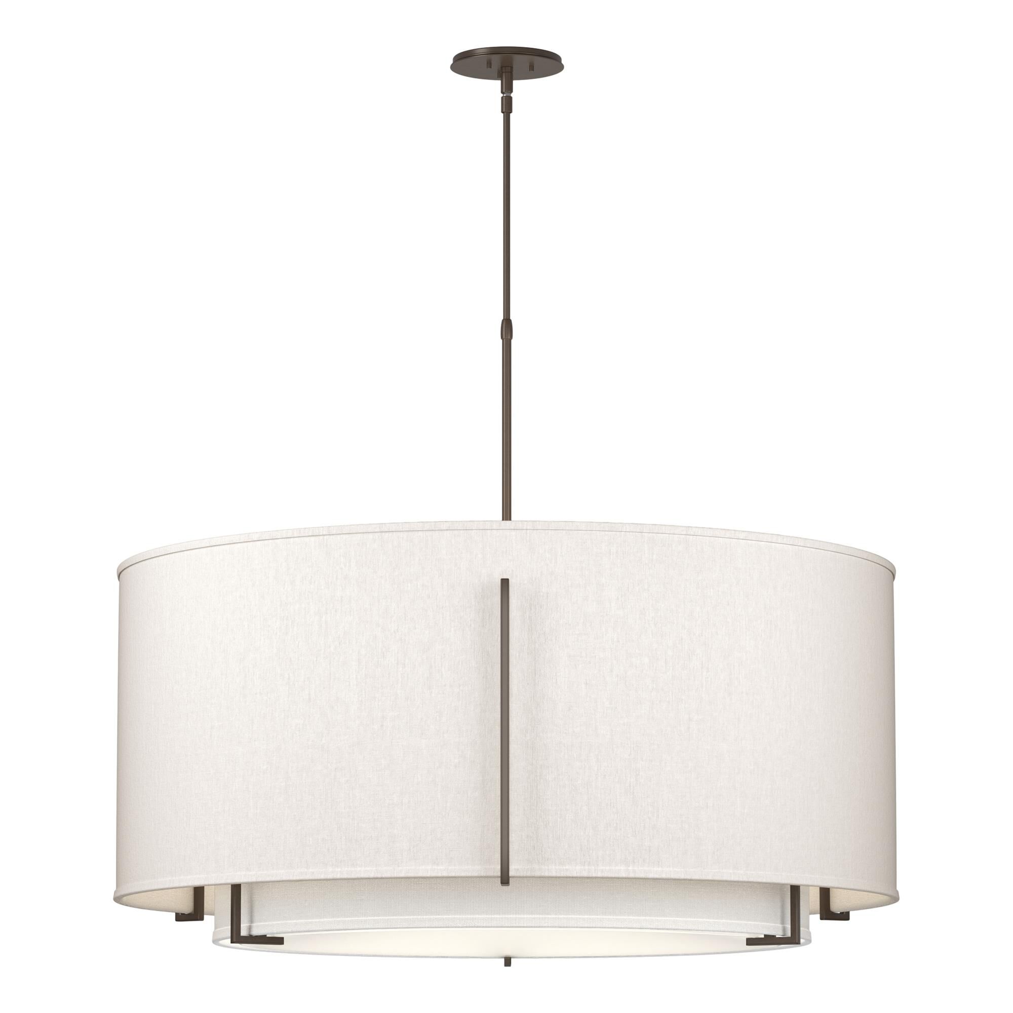 Shown in Bronze finish and Beige shade