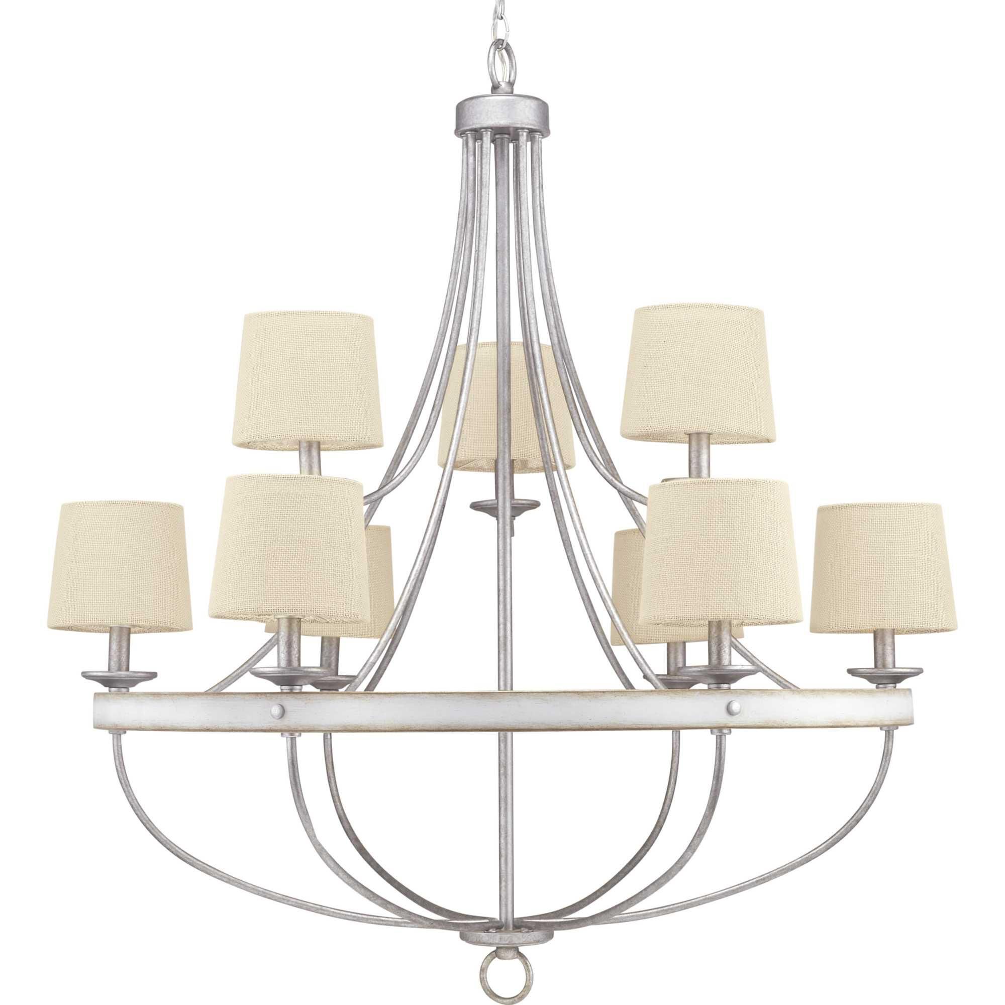 Gulliver 35 Inch 9 Light Chandelier by Progress Lighting