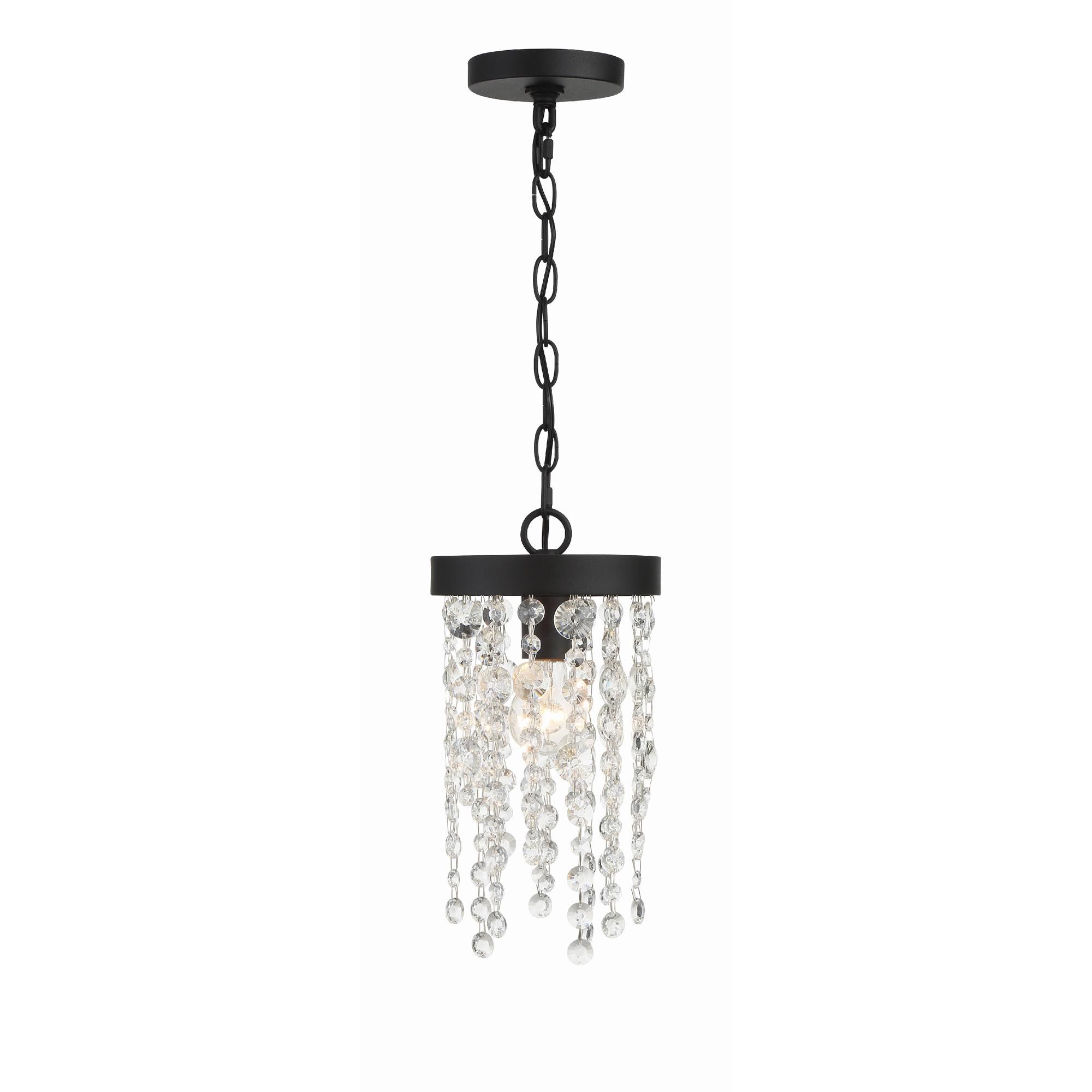 Shown in Black Forged finish and Hand Cut crystal