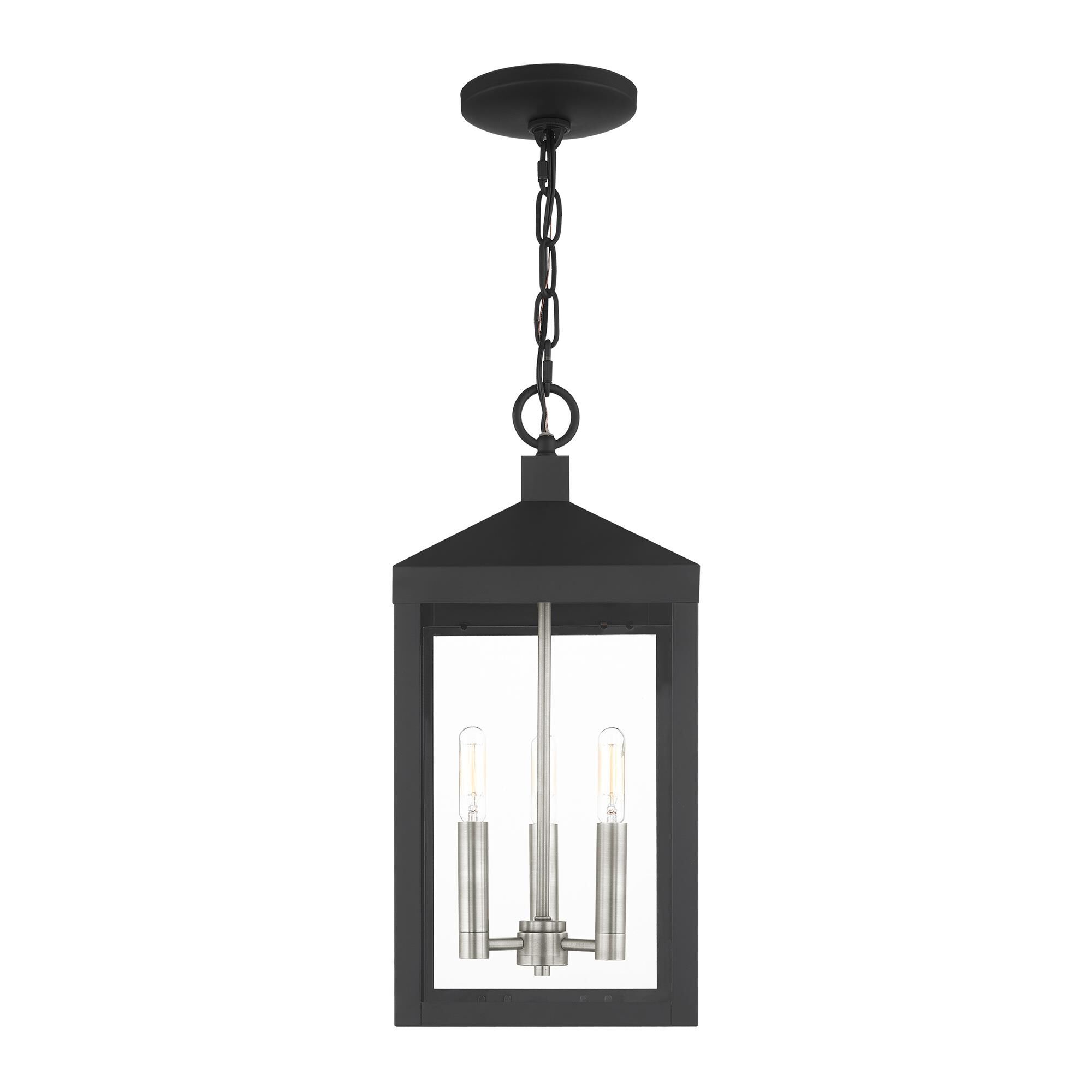 Nyack 18 Inch Tall 3 Light Outdoor Hanging Lantern by Livex Lighting