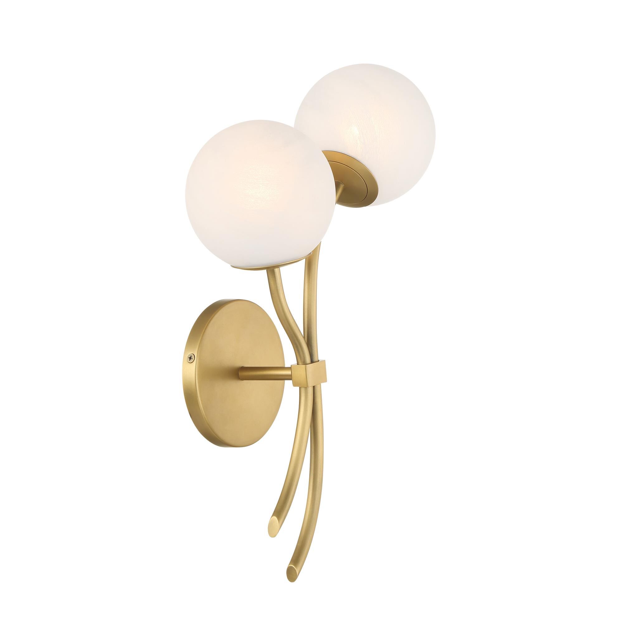 Shown in Legacy Brass finish and White glass and Etched Alabaster Glass shade