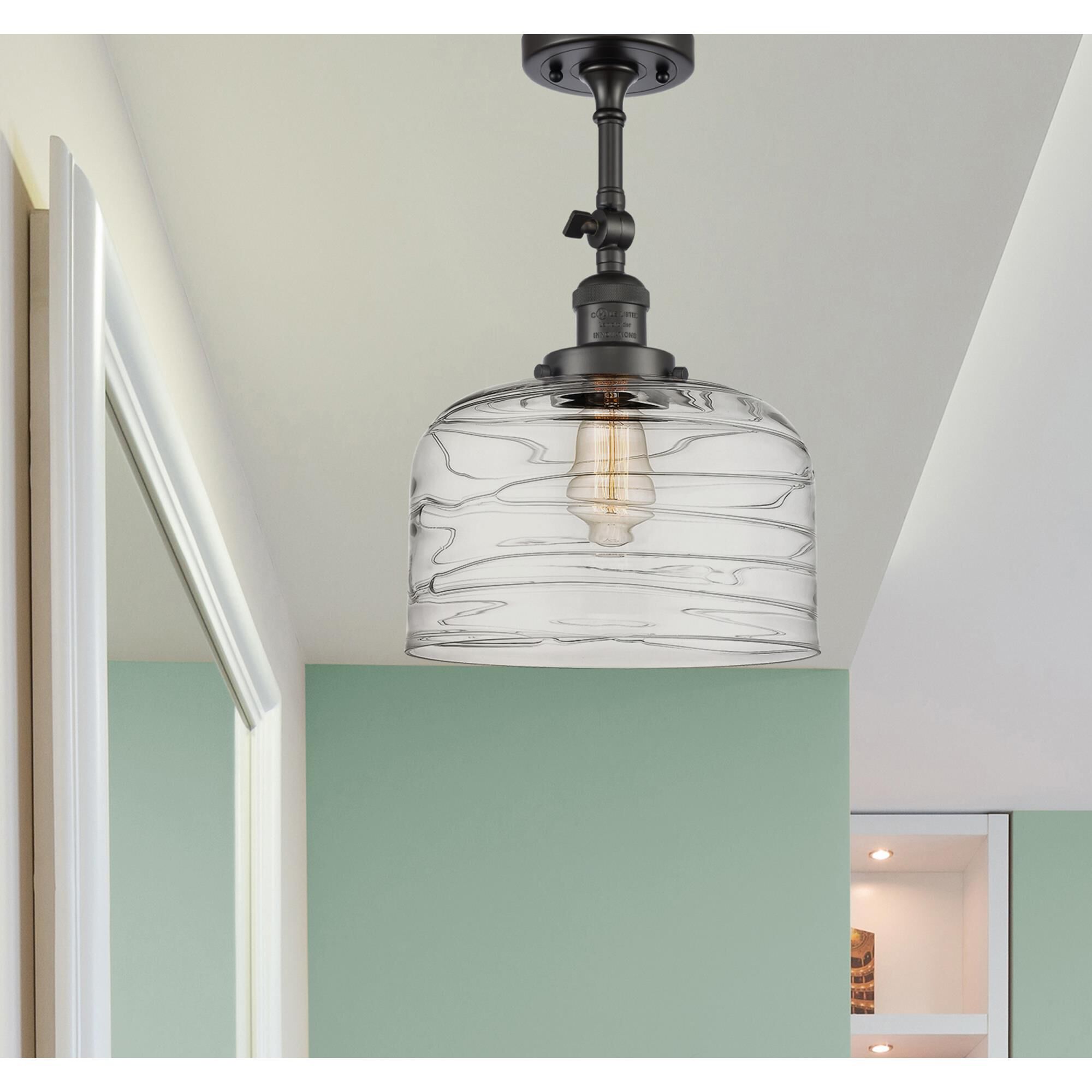 Bruno Marashlian Bell 12 Inch 1 Light Semi Flush Mount by Innovations Lighting