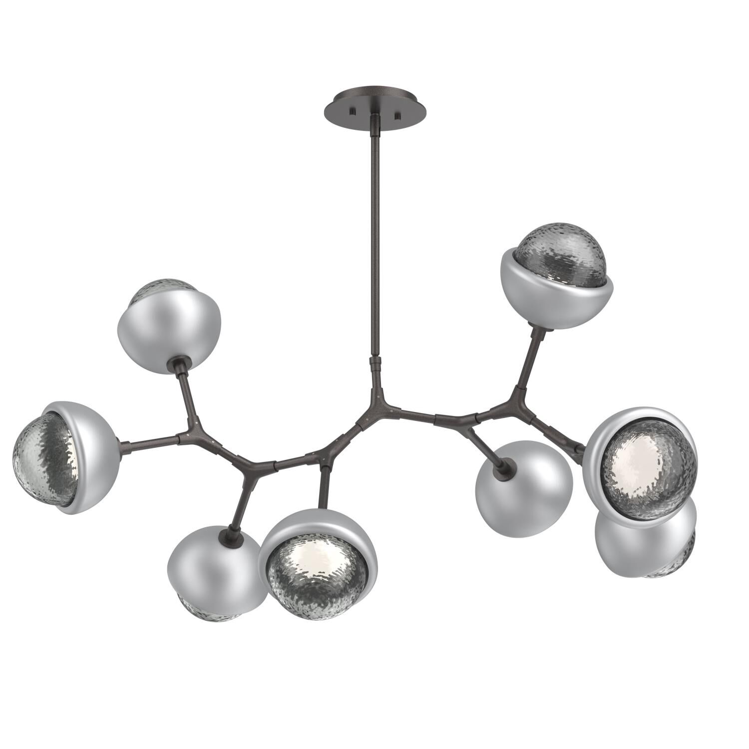 Levi Wilson Cabochon 38 Inch Linear Suspension Light by Hammerton Studio