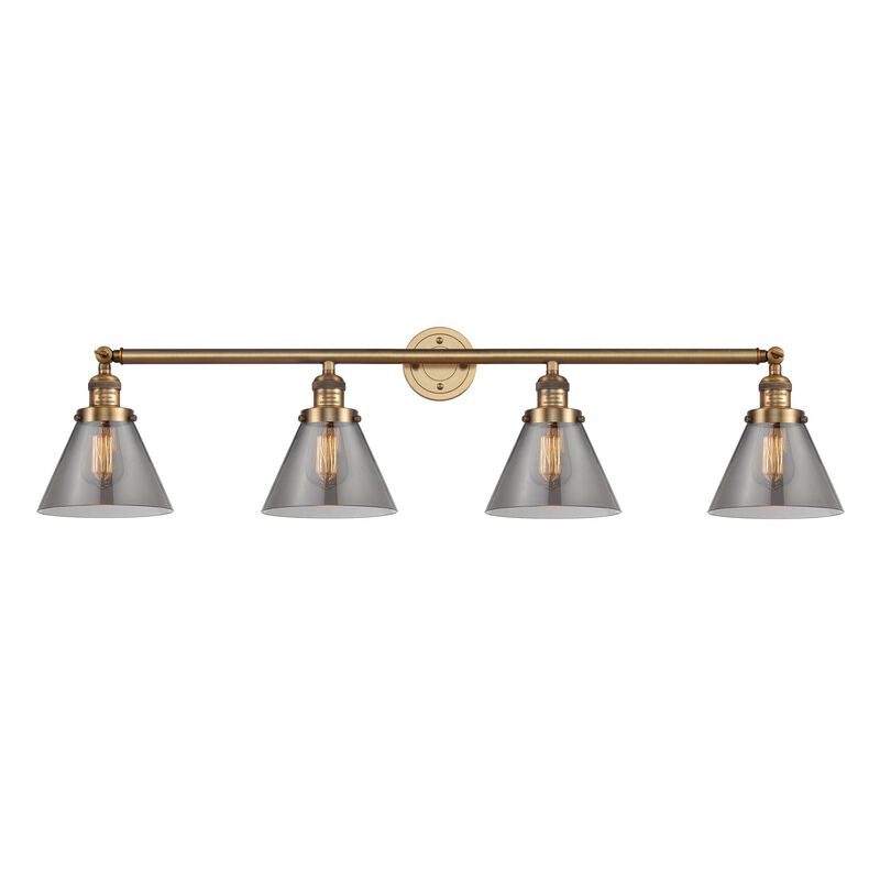 Bruno Marashlian Large Cone 43 Inch 4 Light Bath Vanity Light by Innovations Lighting