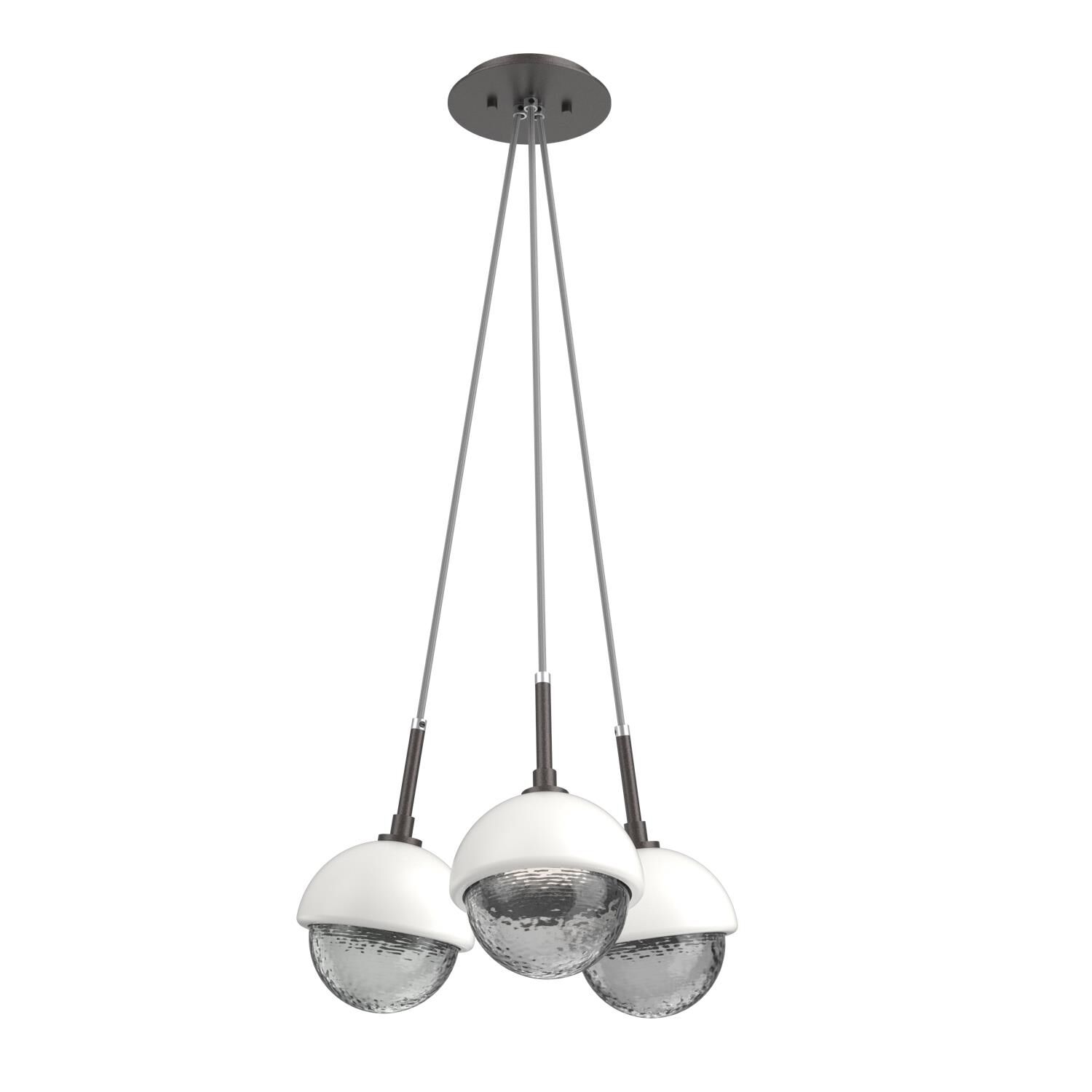 Levi Wilson Cabochon 13 Inch Multi Pendant Light by Hammerton Studio