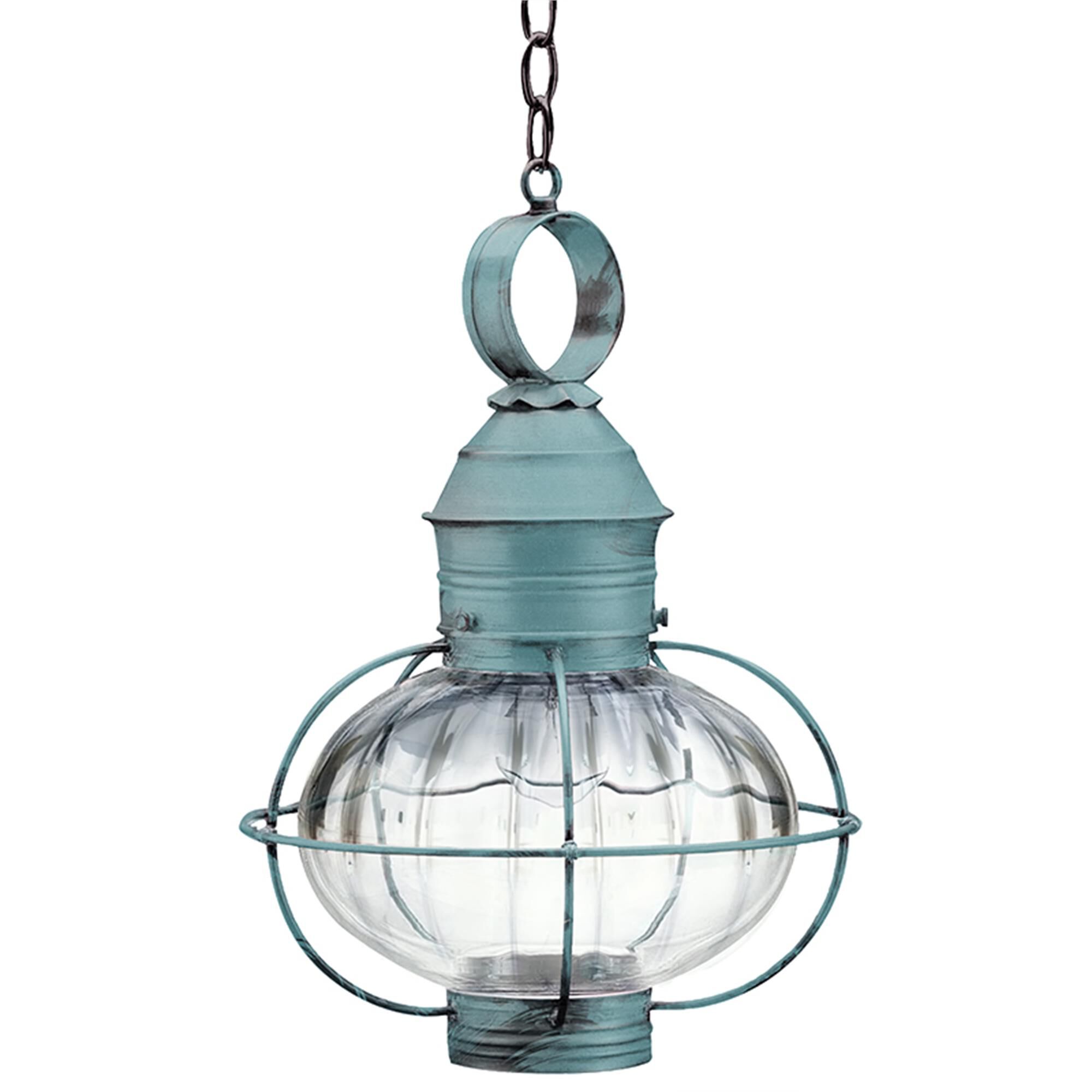 Onion 17 Inch 1 Light Outdoor Hanging Lantern,