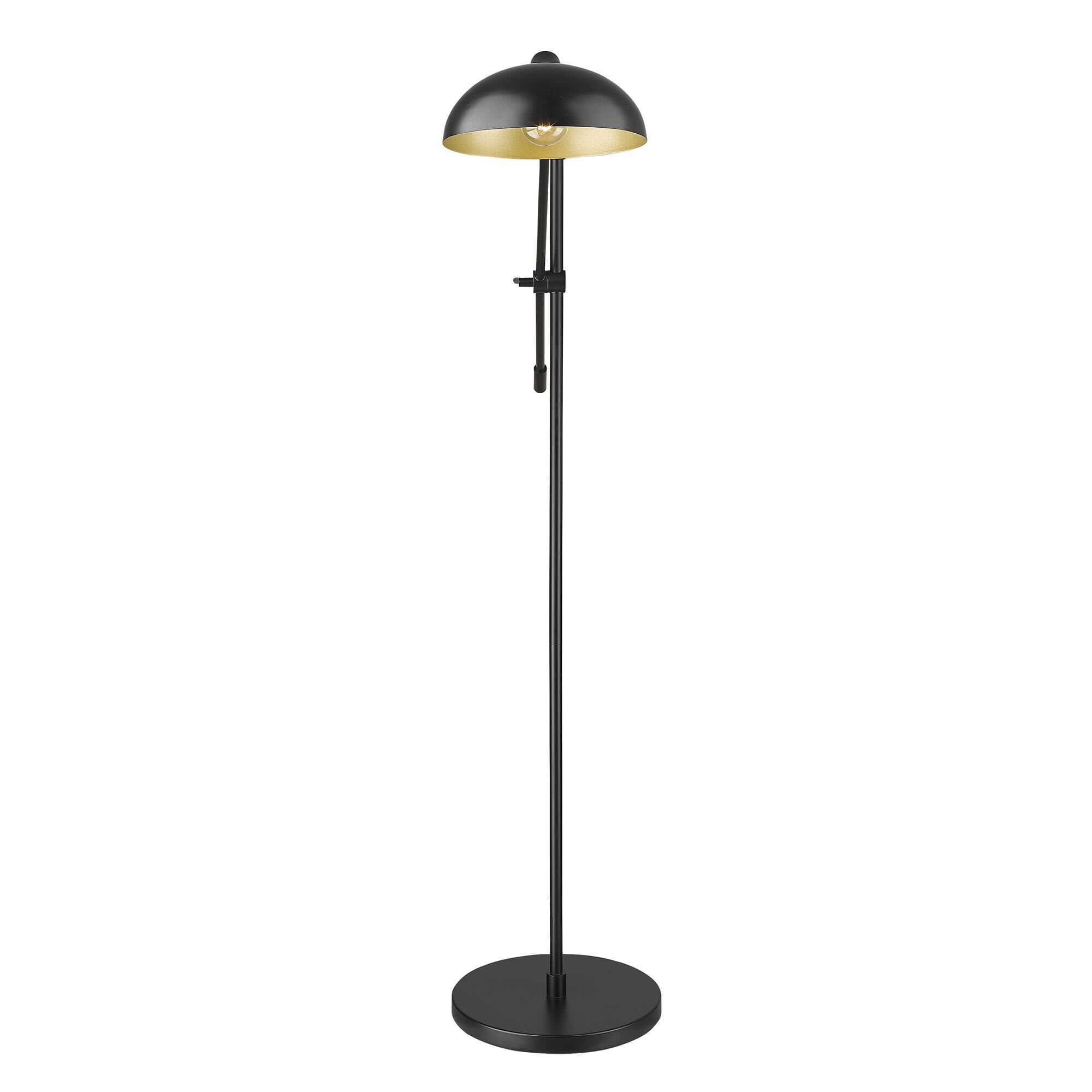 Shown in Matte Black finish and Outer Matte Black and Inner Golden Steel shade