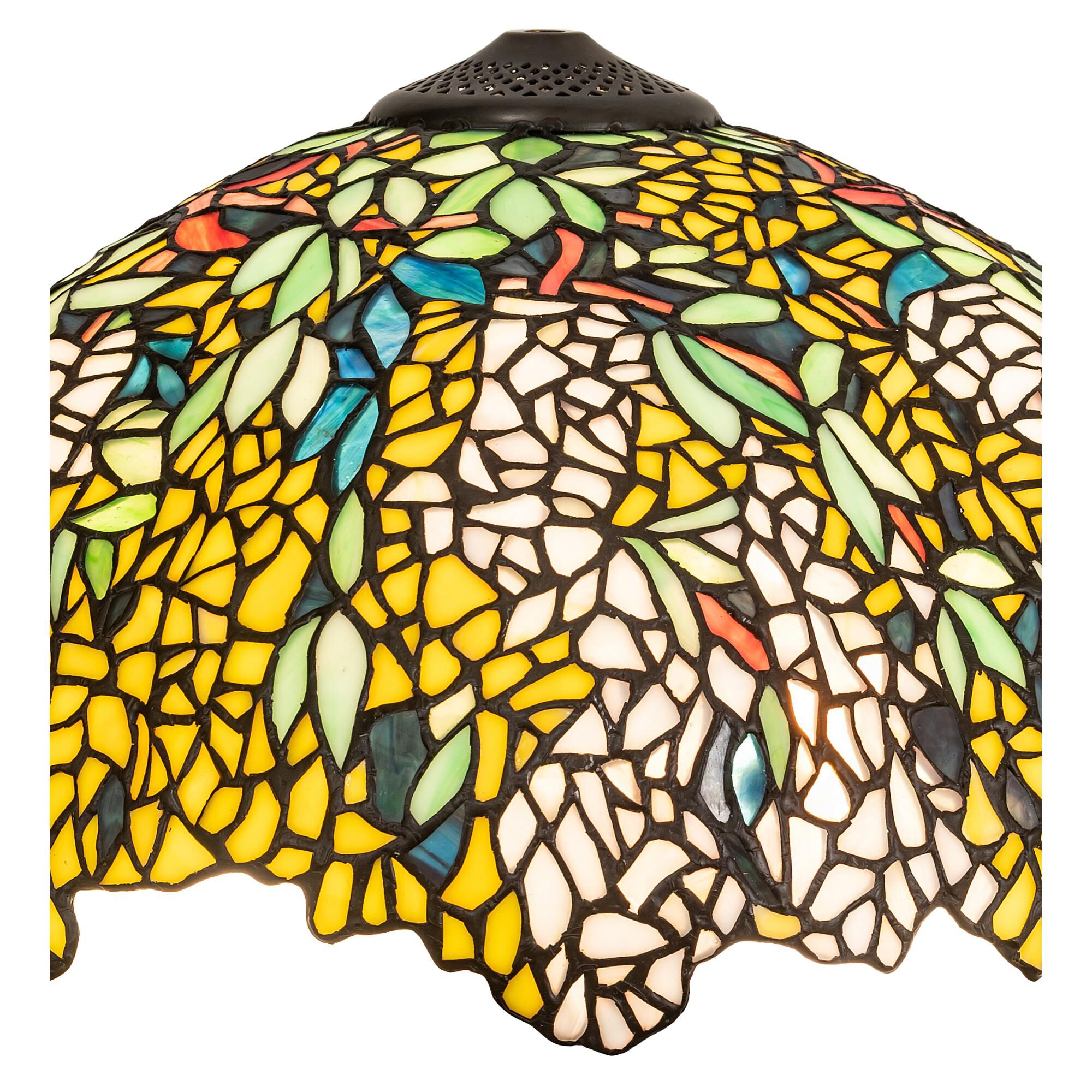 Shown with Sunflower;Green;Blue;Beige glass