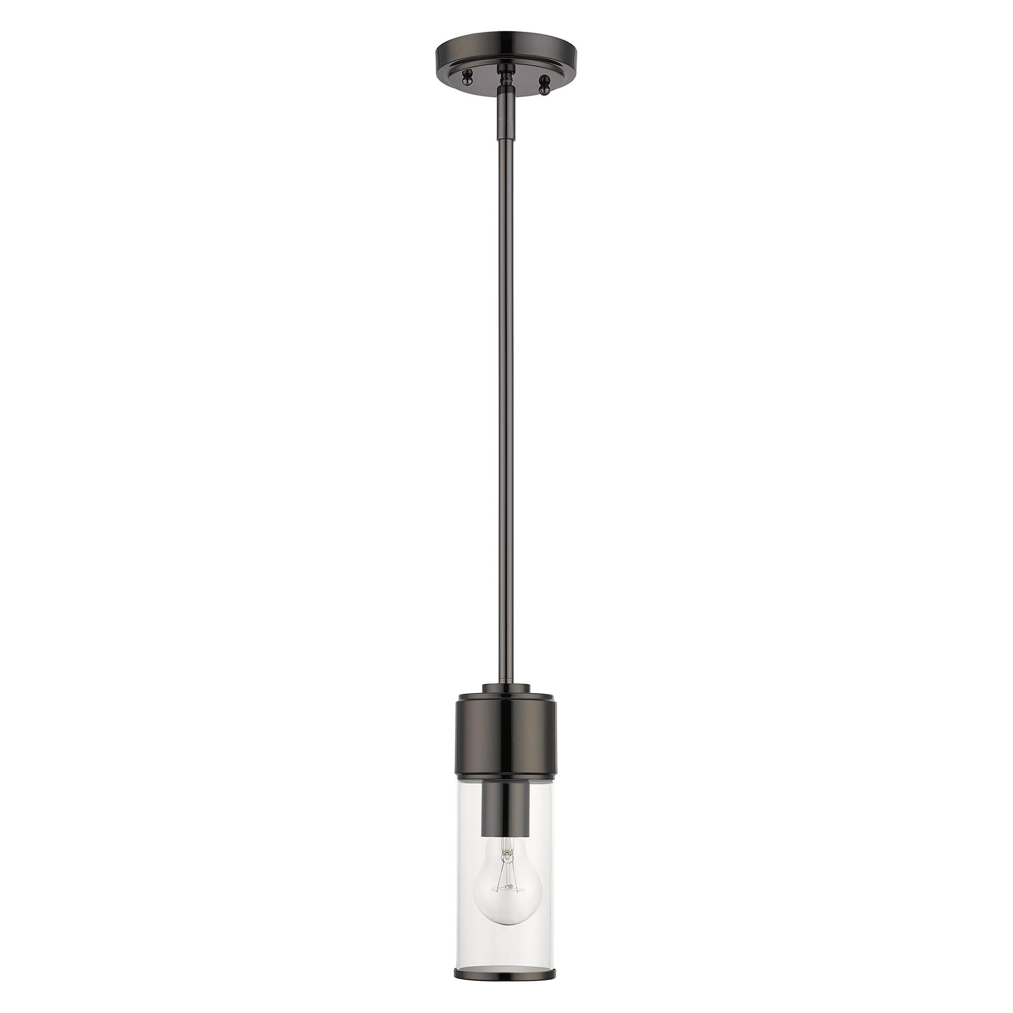 Shown in Black Chrome finish and Clear  glass