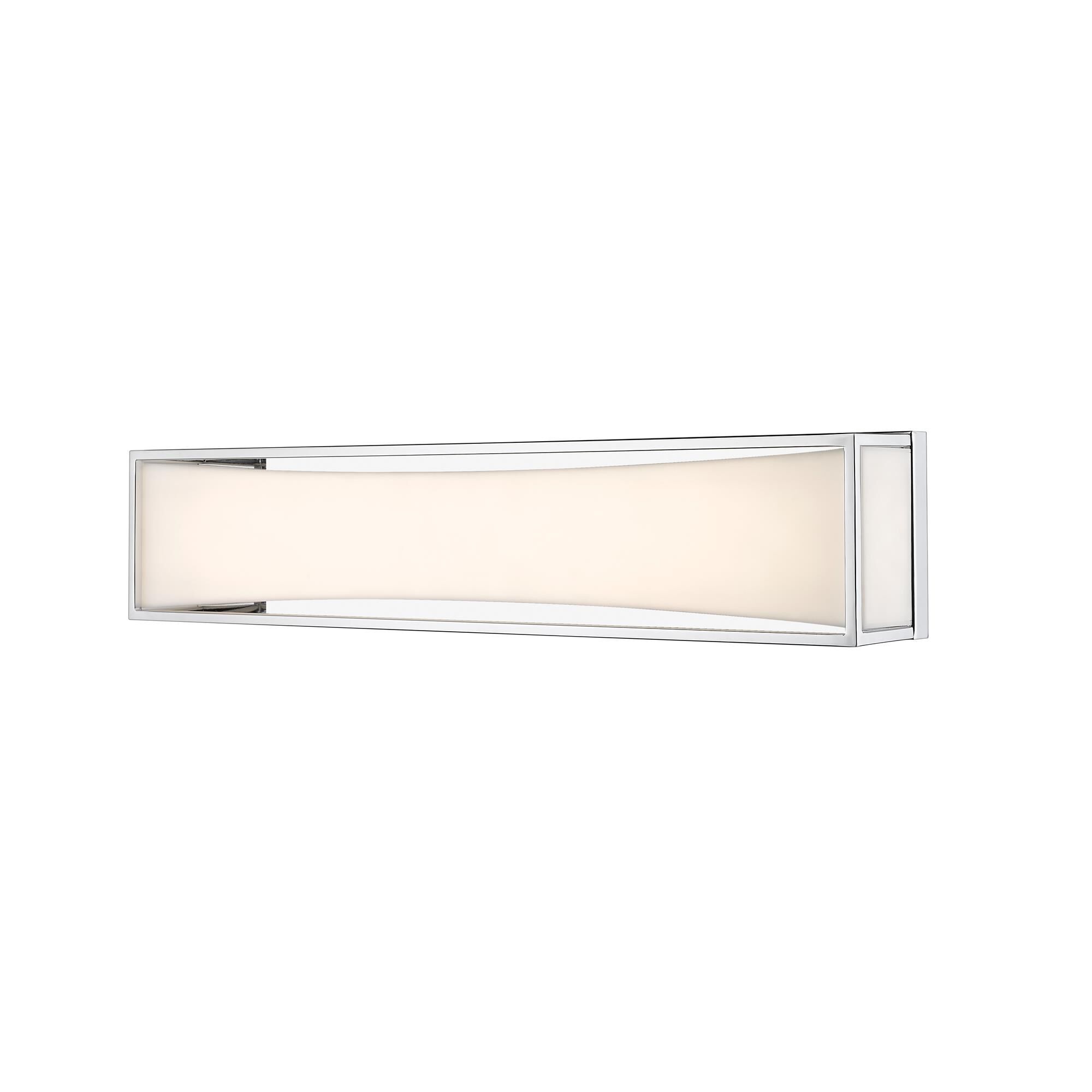 Shown in Chrome finish and Acrylic glass and Acrylic shade