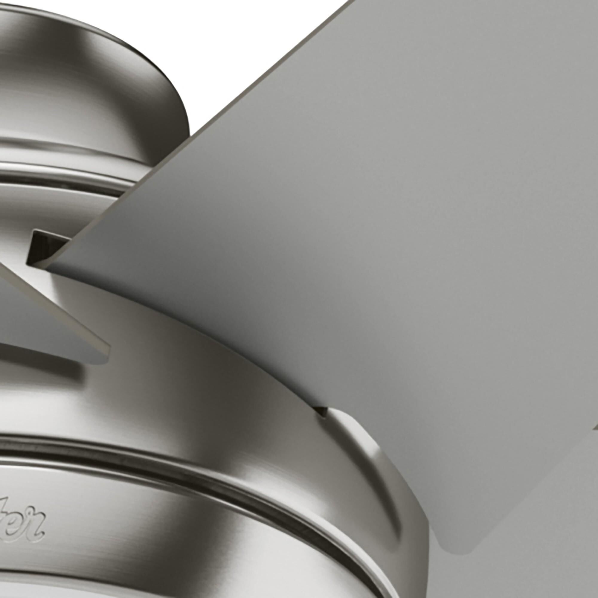 Shown in Brushed Nickel finish and White Cased Shiny glass