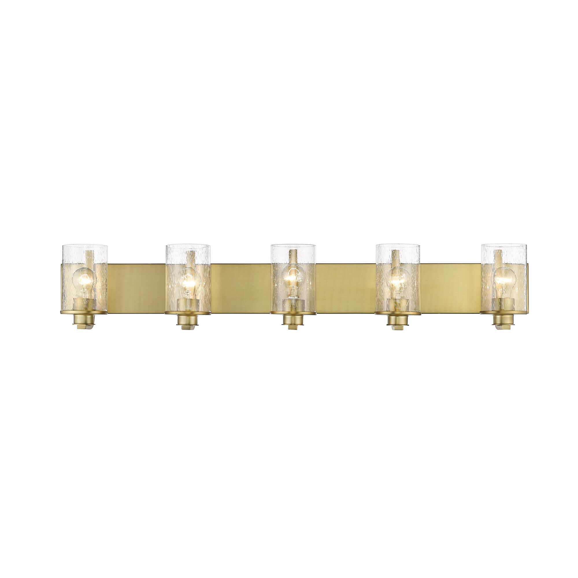 Shown in Olde Brass finish and Glass shade