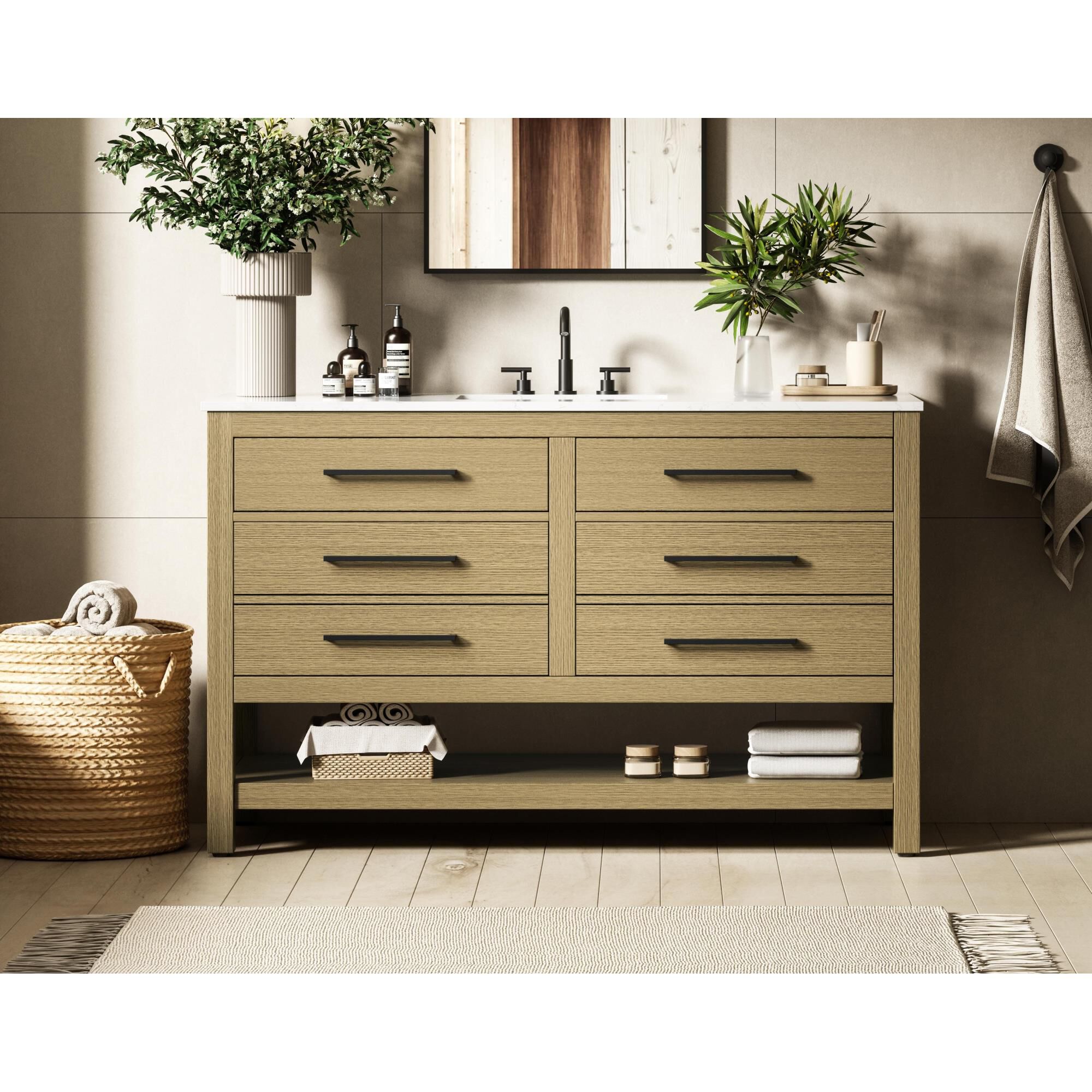 Karson 54 Inch Bath Vanity by Elegant Dcor