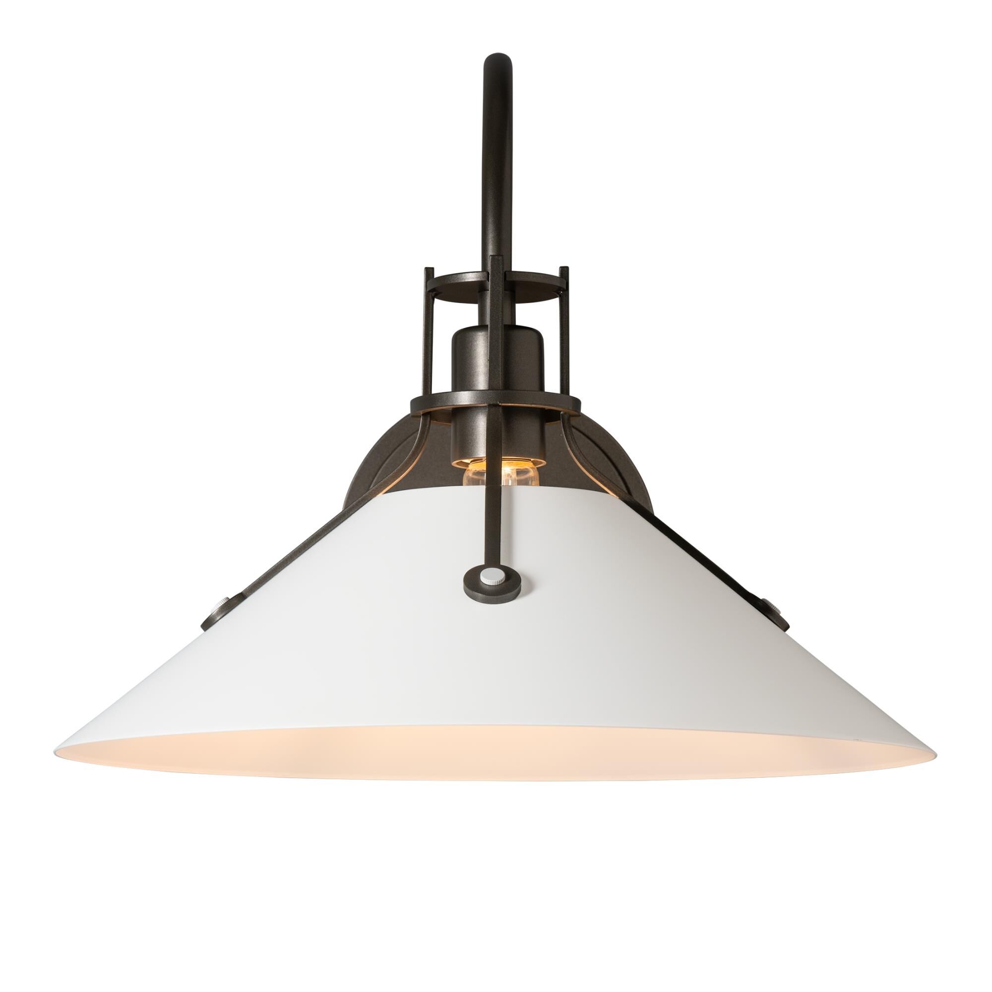 Shown in Dark Smoke finish and White shade