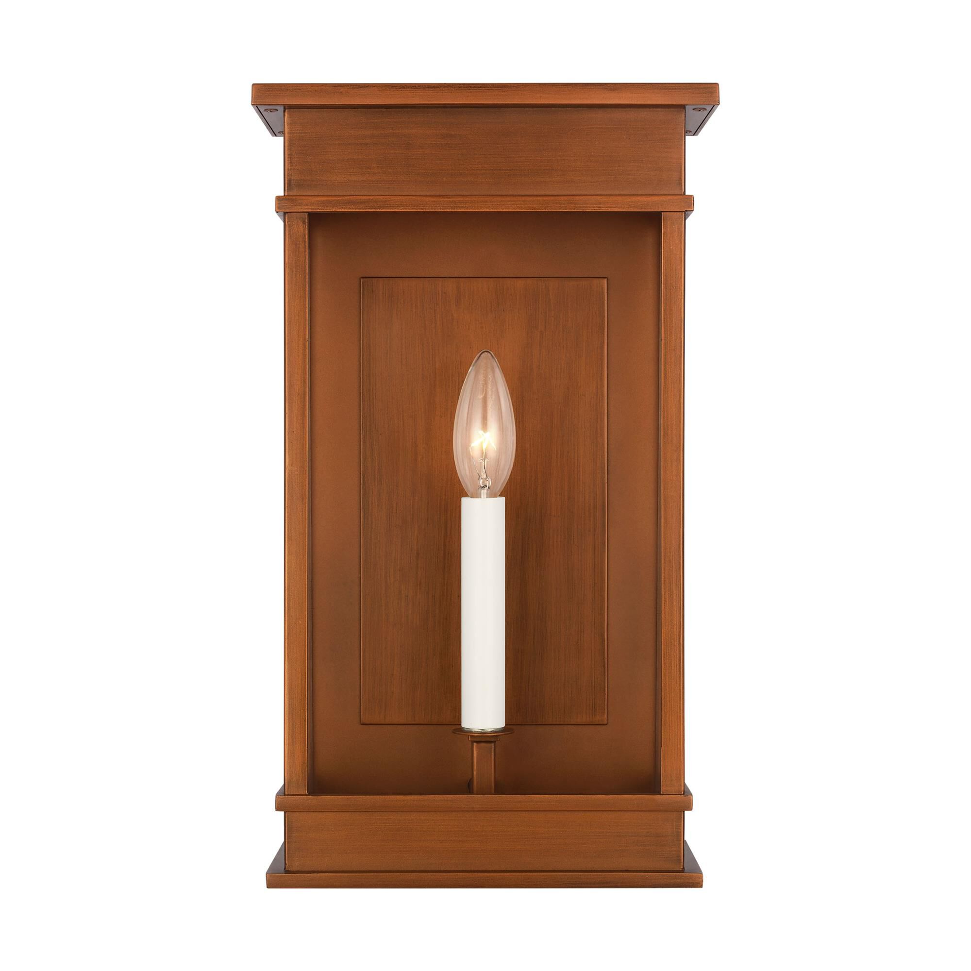 Shown in Natural Copper finish and Clear glass
