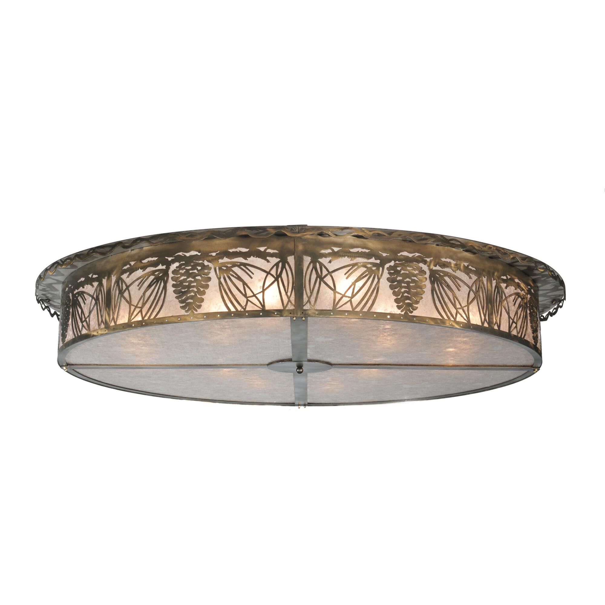 Mountain Pine 72 Inch 12 Light Flush Mount by Meyda Lighting