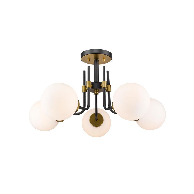 Parsons 27 Inch 5 Light Semi Flush Mount by Z-Lite