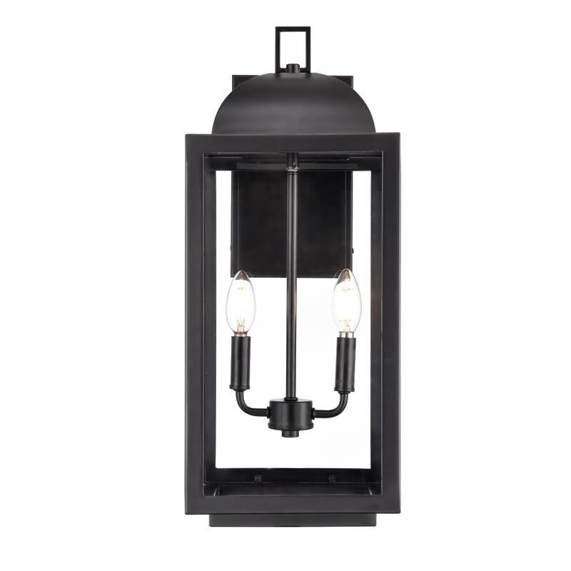 Shown in Powder Coated Black finish and Clear glass