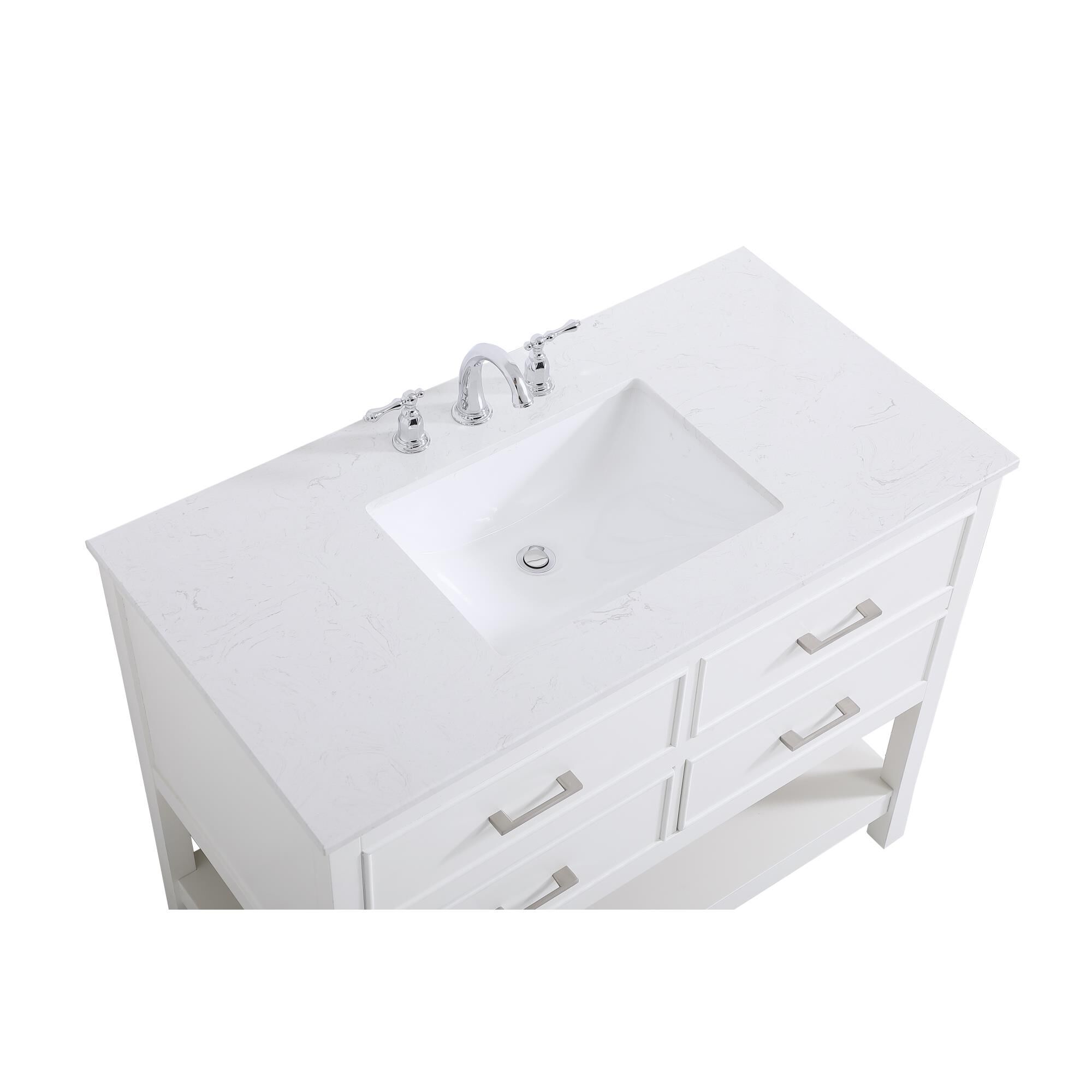 Shown in White finish