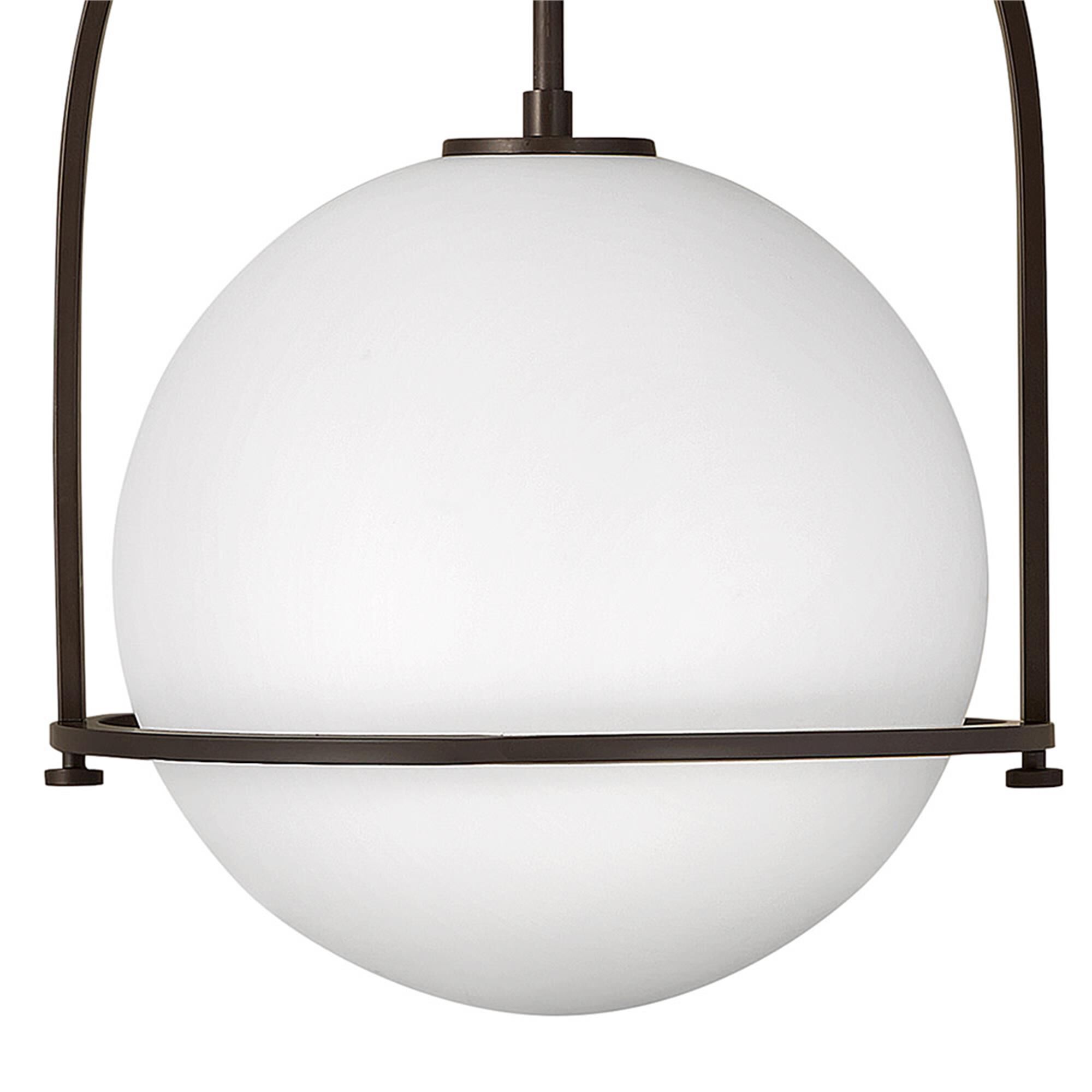 Shown in Buckeye Bronze finish and Etched Opal glass
