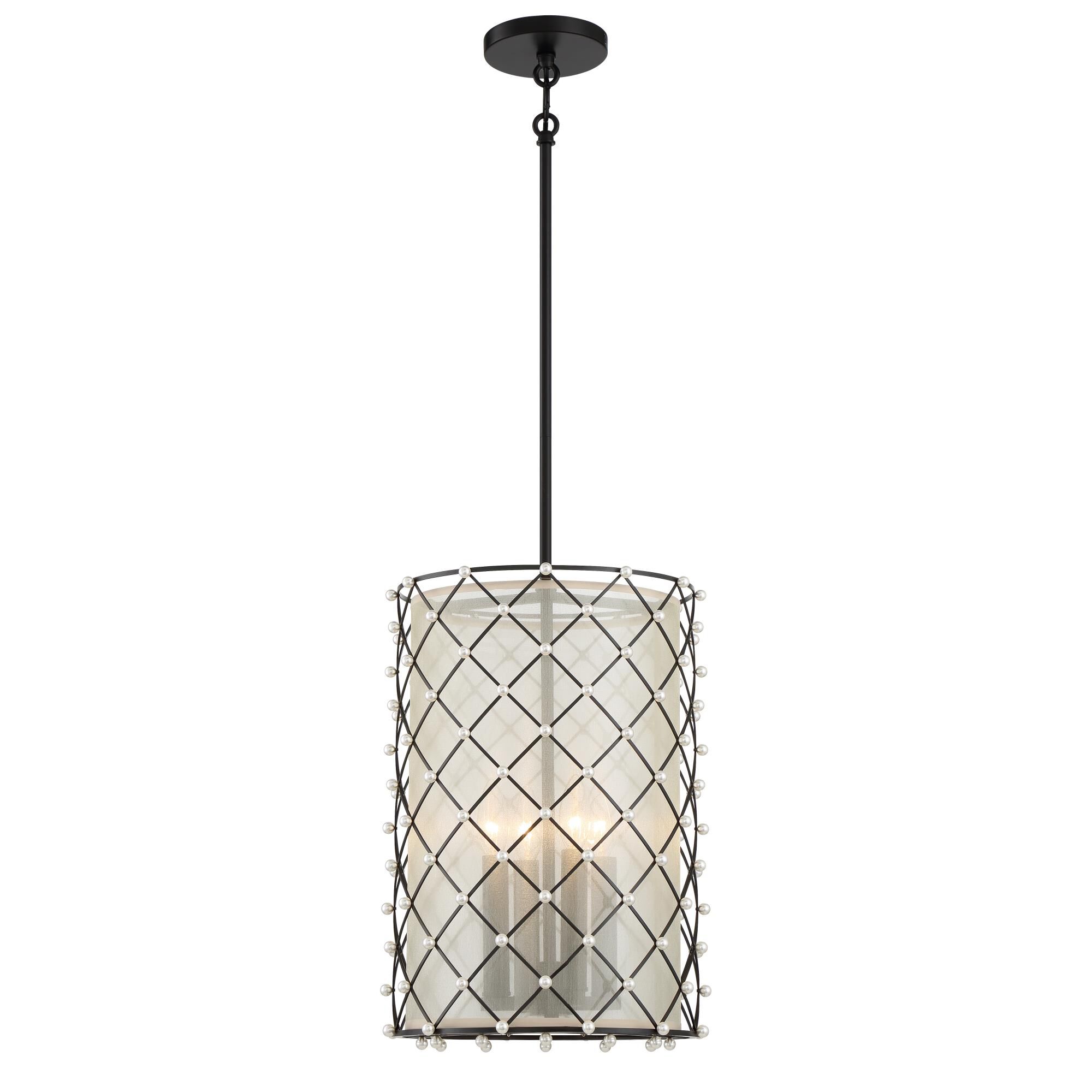 Sheer Elegance 12 Inch Large Pendant by Minka Lavery