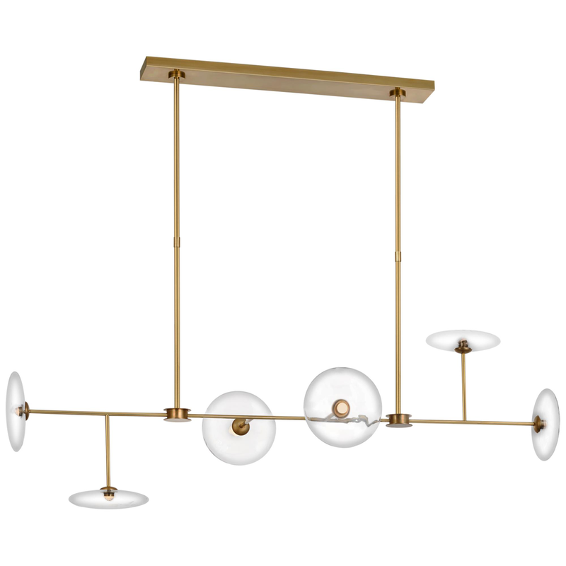 Visual Comfort Signature Collection Ian K. Fowler Calvino 18 Inch LED Linear Suspension Light