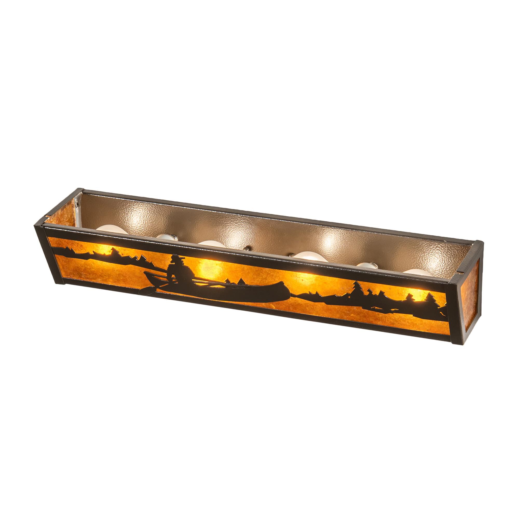 Canoe At Lake 24 Inch 4 Light Bath Vanity Light by Meyda Lighting
