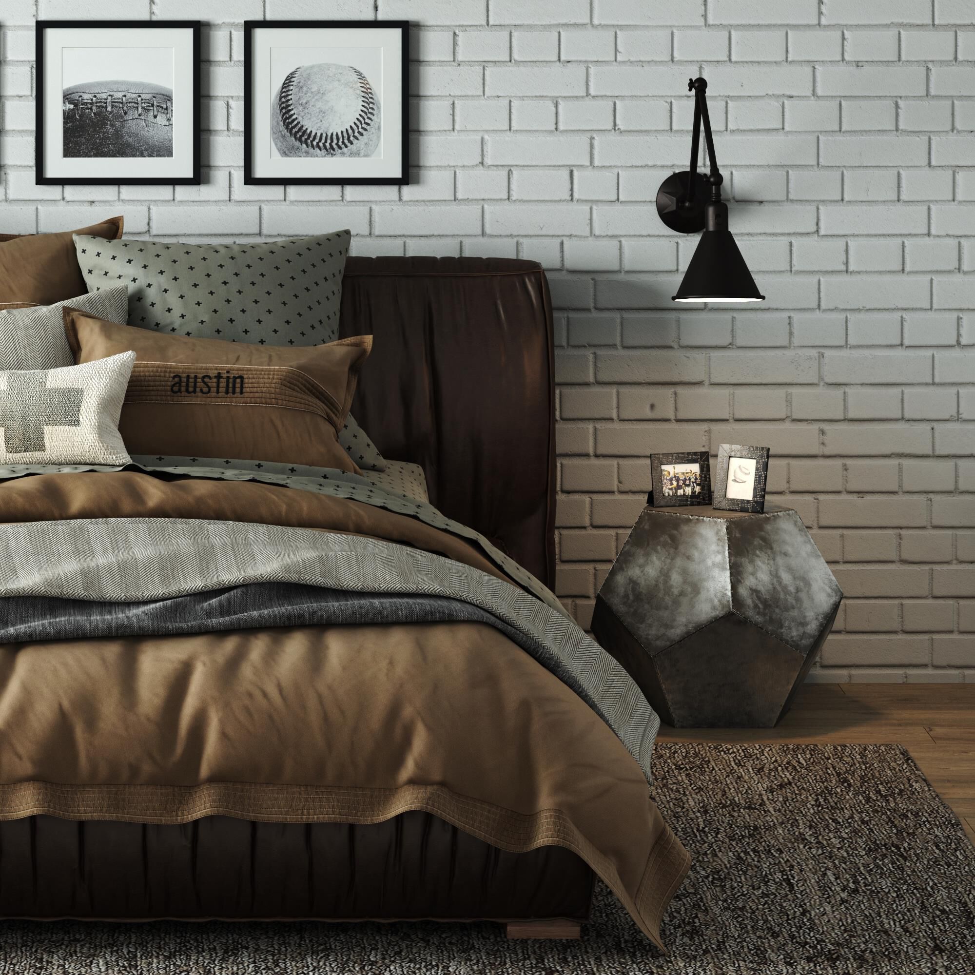 Shown in Matte Black finish and Steel glass and Matte Black shade