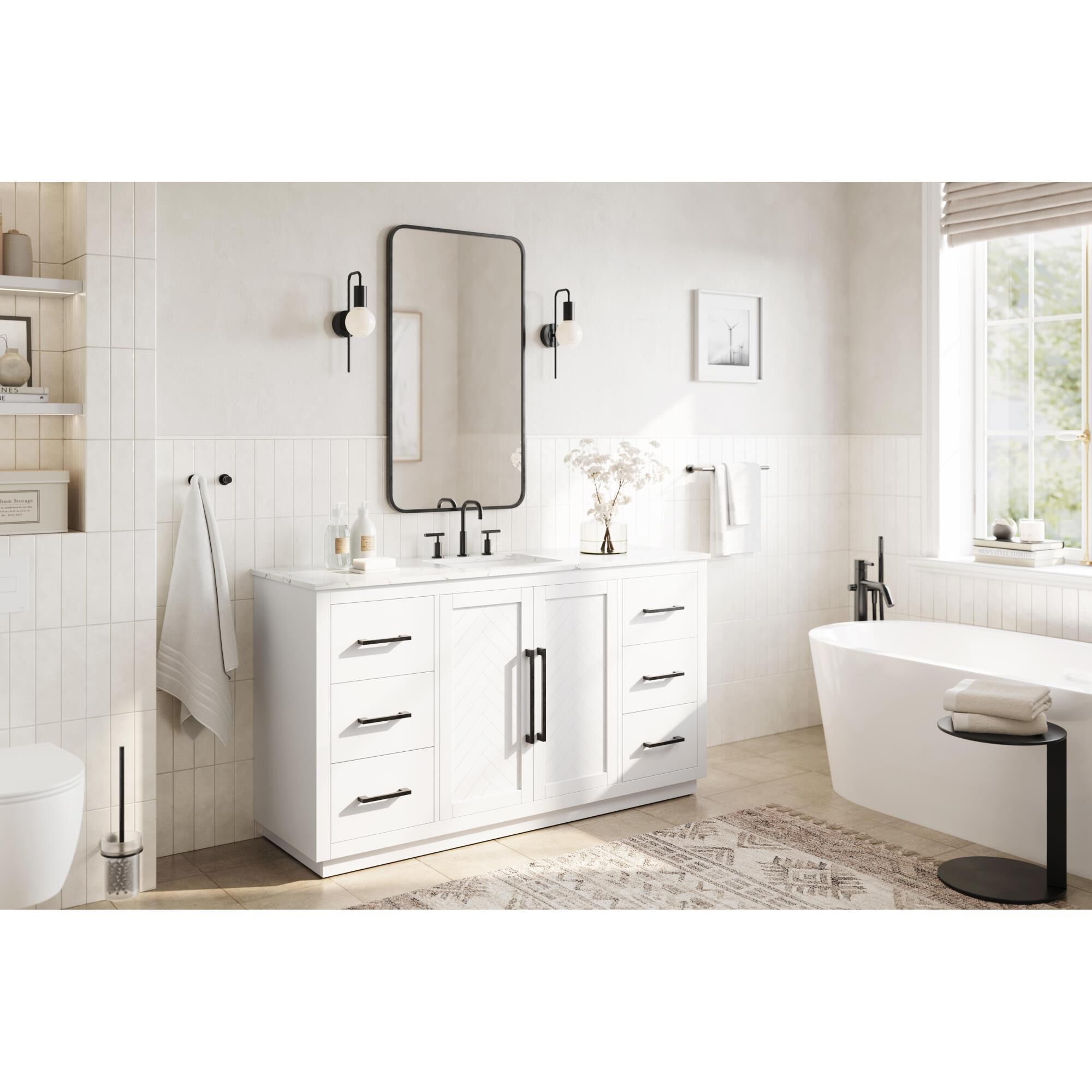 Chase 60 Inch Bath Vanity by Elegant Dcor