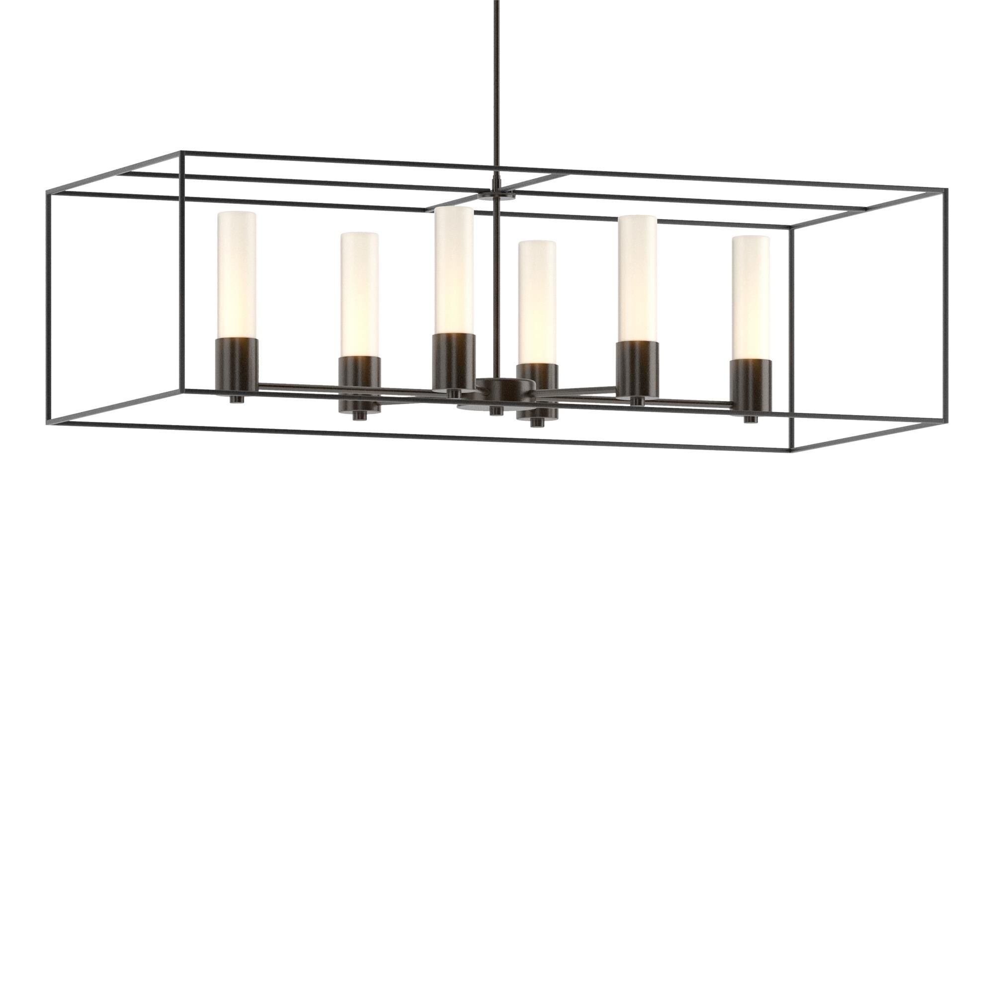 Shown in Oil Rubbed Bronze finish and Opal glass and Black accent